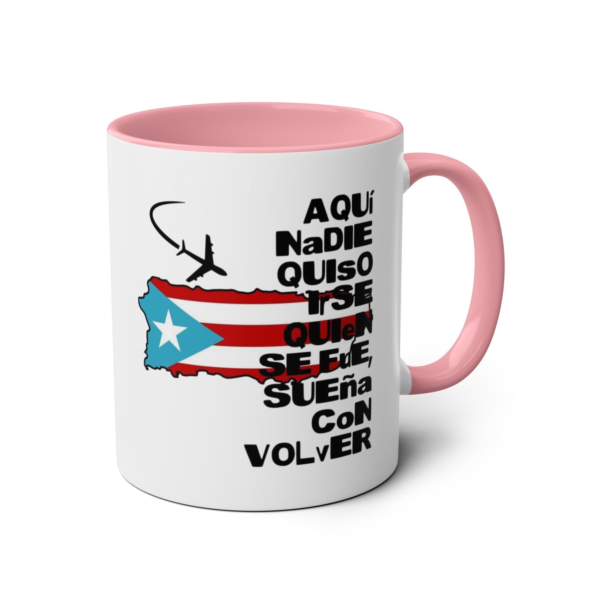 Puerto Rican Pride Two - Tone Coffee Mug, 11oz - Gift for Coffee Lovers, Home Decor, Travel Souvenirs, Unique Kitchenware, Independence Day - Metamorphosis Creations