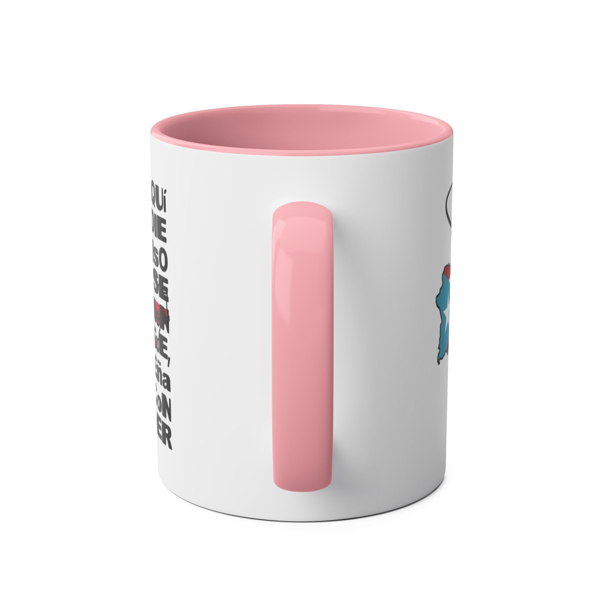 Puerto Rican Pride Two - Tone Coffee Mug, 11oz - Gift for Coffee Lovers, Home Decor, Travel Souvenirs, Unique Kitchenware, Independence Day - Metamorphosis Creations