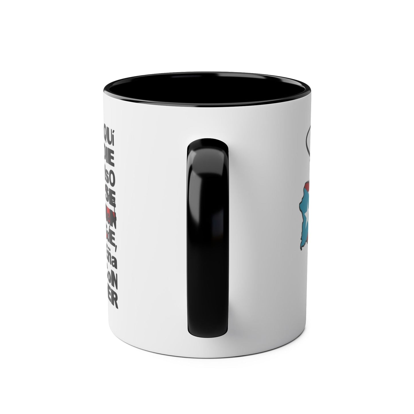 Puerto Rican Pride Two - Tone Coffee Mug, 11oz - Gift for Coffee Lovers, Home Decor, Travel Souvenirs, Unique Kitchenware, Independence Day - Metamorphosis Creations