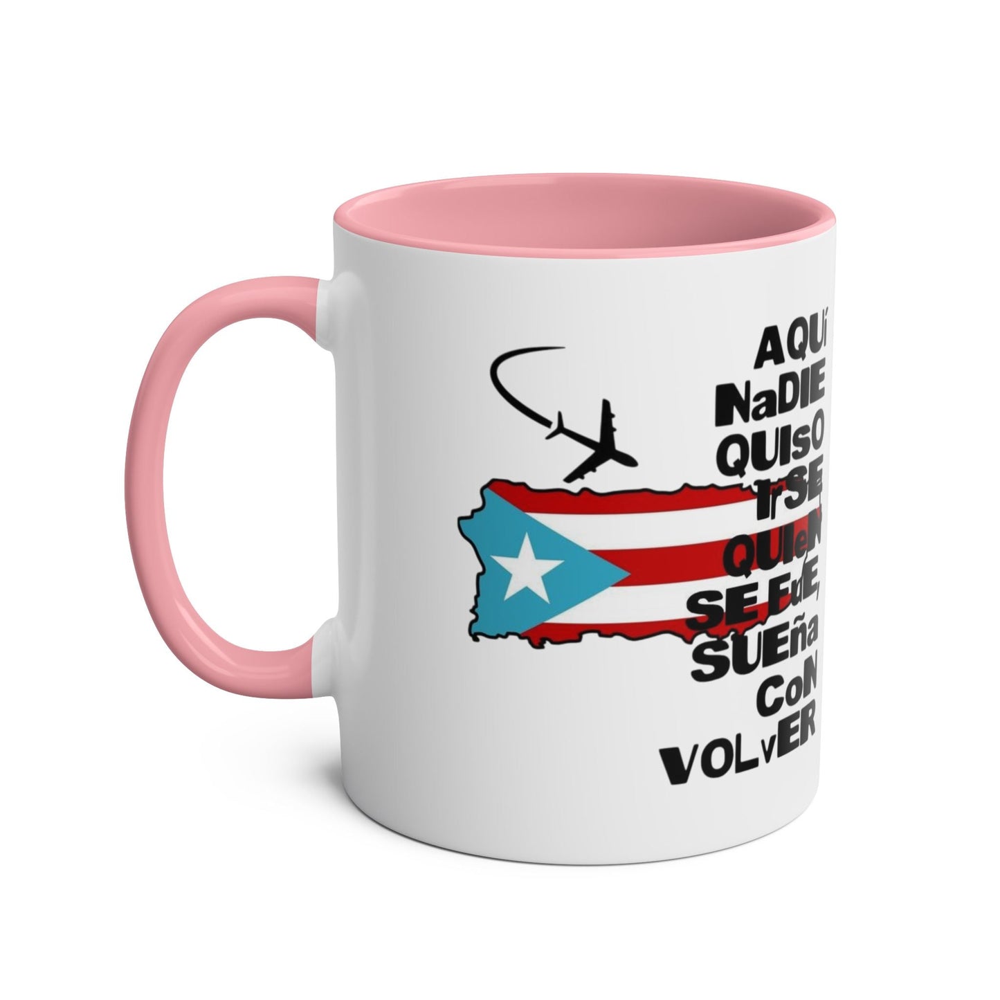 Puerto Rican Pride Two - Tone Coffee Mug, 11oz - Gift for Coffee Lovers, Home Decor, Travel Souvenirs, Unique Kitchenware, Independence Day - Metamorphosis Creations