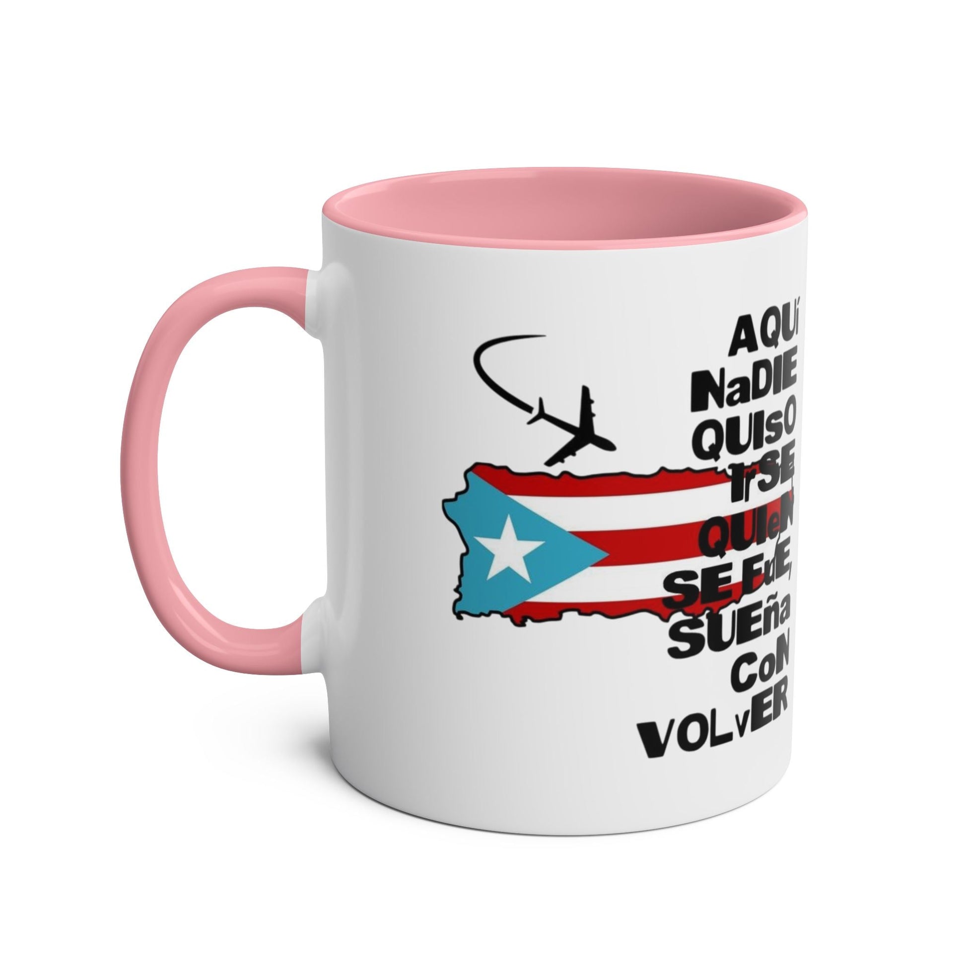 Puerto Rican Pride Two - Tone Coffee Mug, 11oz - Gift for Coffee Lovers, Home Decor, Travel Souvenirs, Unique Kitchenware, Independence Day - Metamorphosis Creations