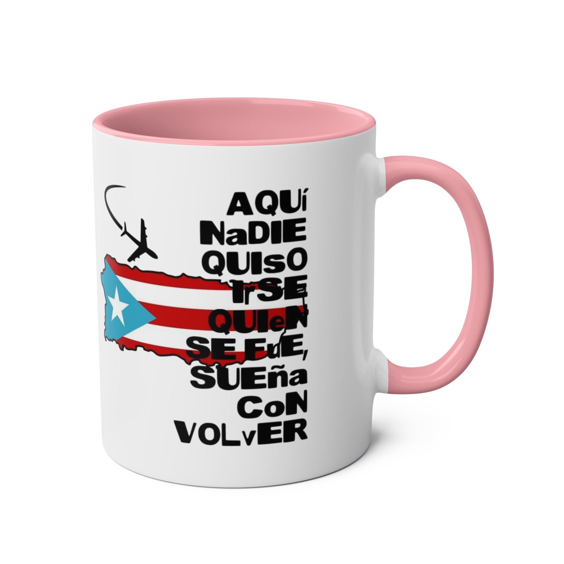 Puerto Rican Pride Two - Tone Coffee Mug, 11oz - Gift for Coffee Lovers, Home Decor, Travel Souvenirs, Unique Kitchenware, Independence Day - Metamorphosis Creations