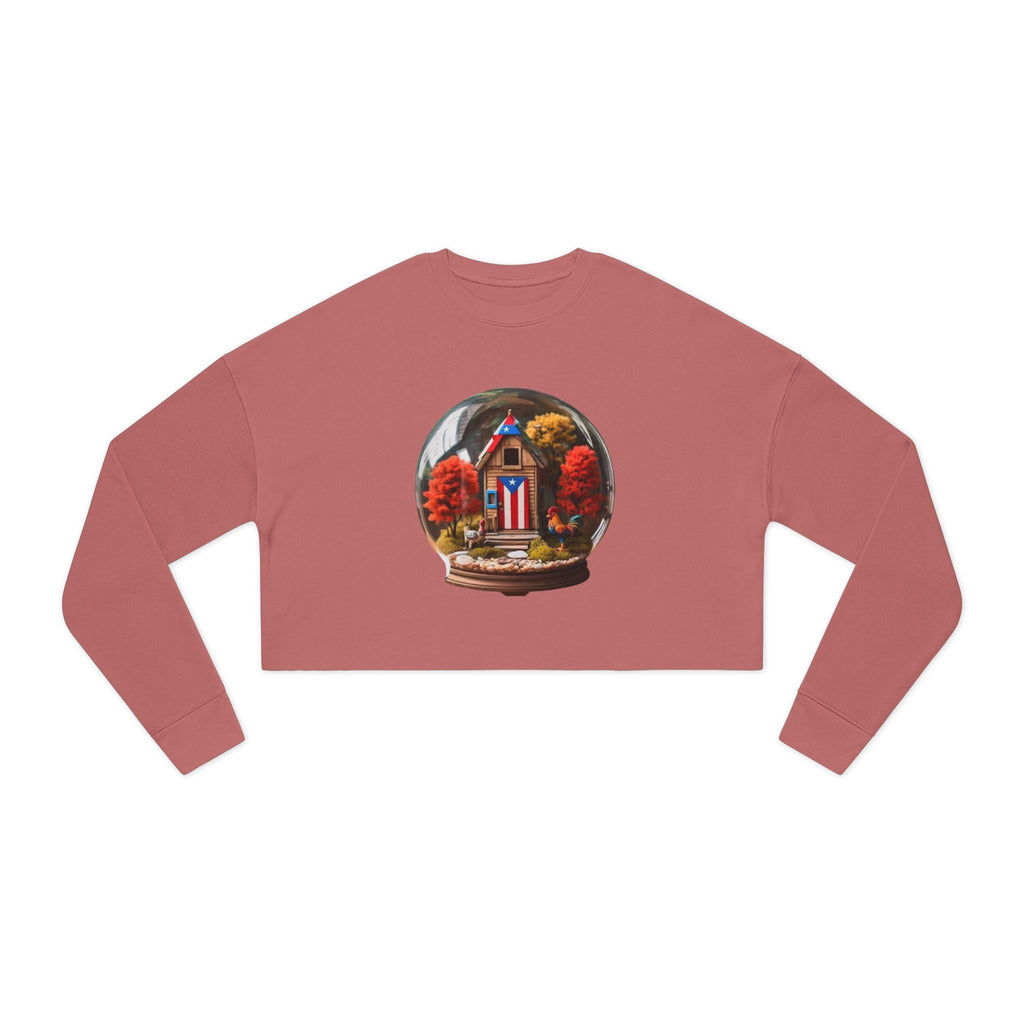 Puerto Rican Tradition Autumn Vibes Cropped Sweatshirt, Cozy Sweatshirt, Fall Fashion, Casual Wear, Thanksgiving Gift, Seasonal Style - Metamorphosis Creations