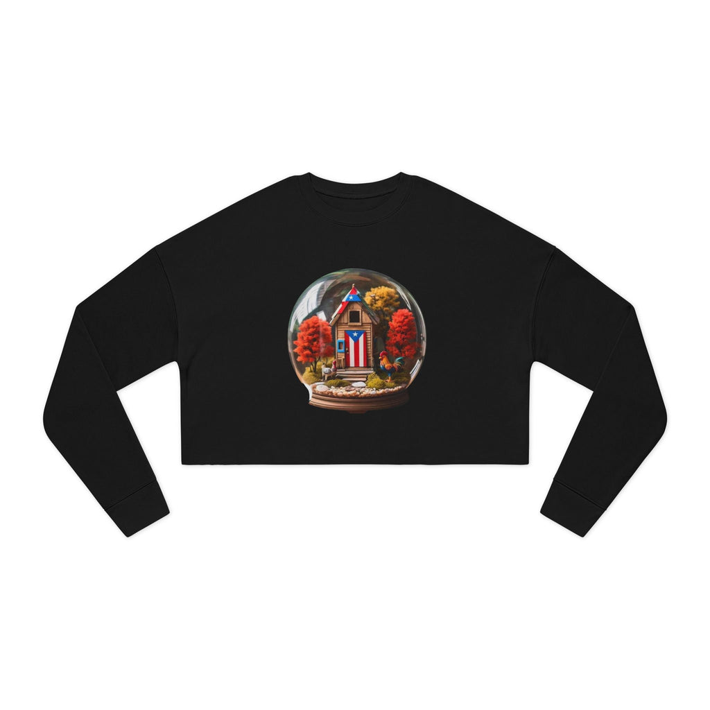 Puerto Rican Tradition Autumn Vibes Cropped Sweatshirt, Cozy Sweatshirt, Fall Fashion, Casual Wear, Thanksgiving Gift, Seasonal Style - Metamorphosis Creations