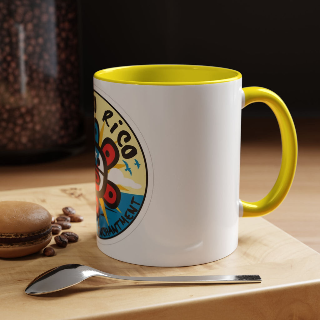 Puerto Rico Accent Coffee Mug - Island of Enchantment, Travel Souvenir, Gift for Coffee Lovers, Car Enthusiasts, Beach Decor - Metamorphosis Creations