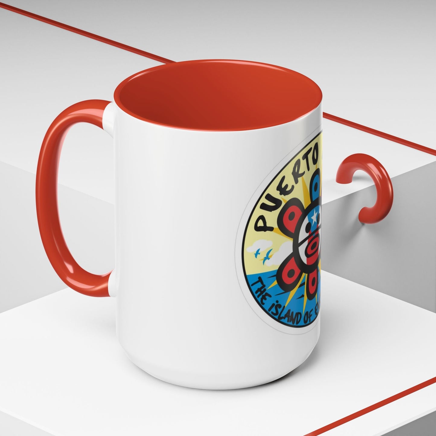 Puerto Rico Accent Coffee Mug - Island of Enchantment, Travel Souvenir, Gift for Coffee Lovers, Car Enthusiasts, Beach Decor - Metamorphosis Creations