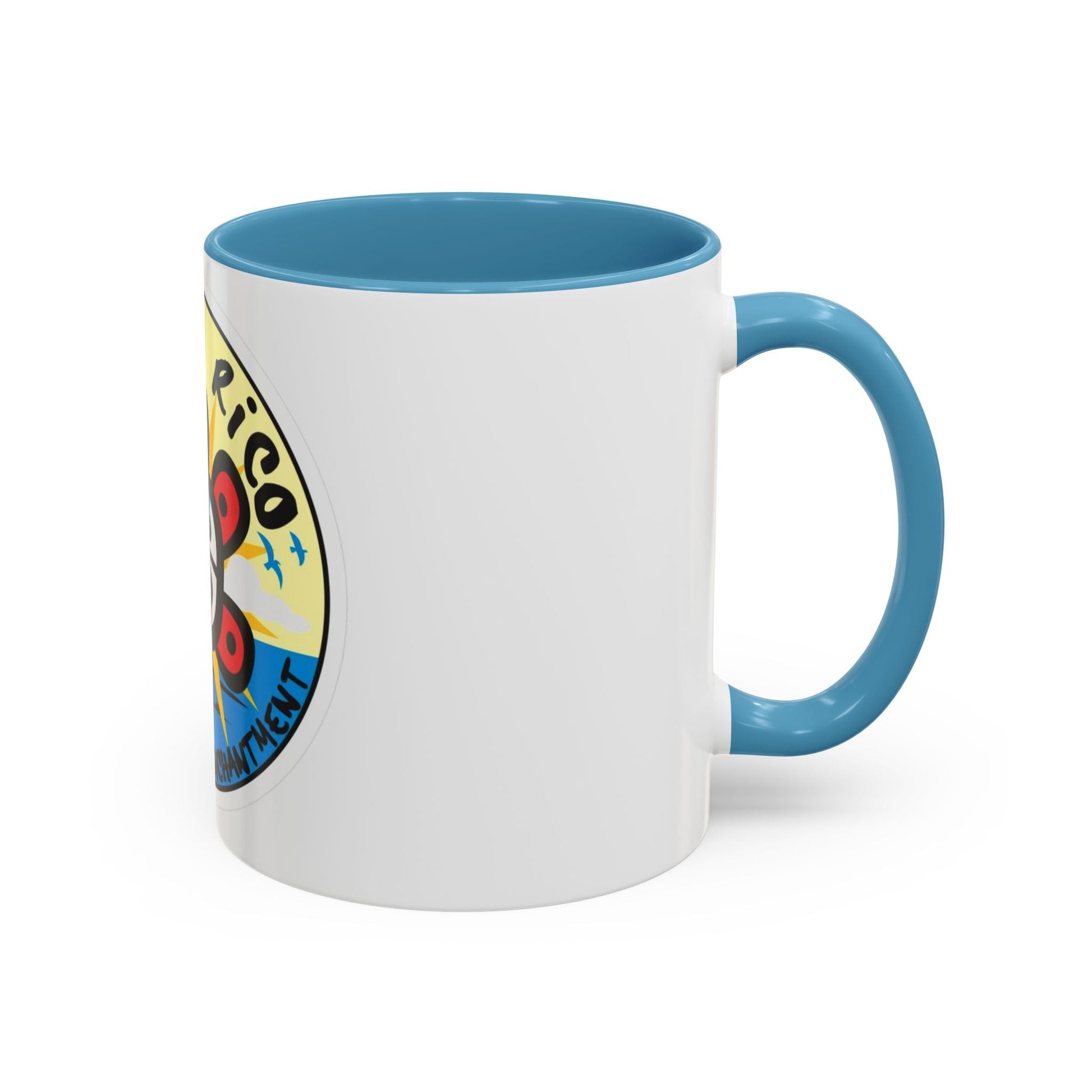 Puerto Rico Accent Coffee Mug - Island of Enchantment, Travel Souvenir, Gift for Coffee Lovers, Car Enthusiasts, Beach Decor - Metamorphosis Creations