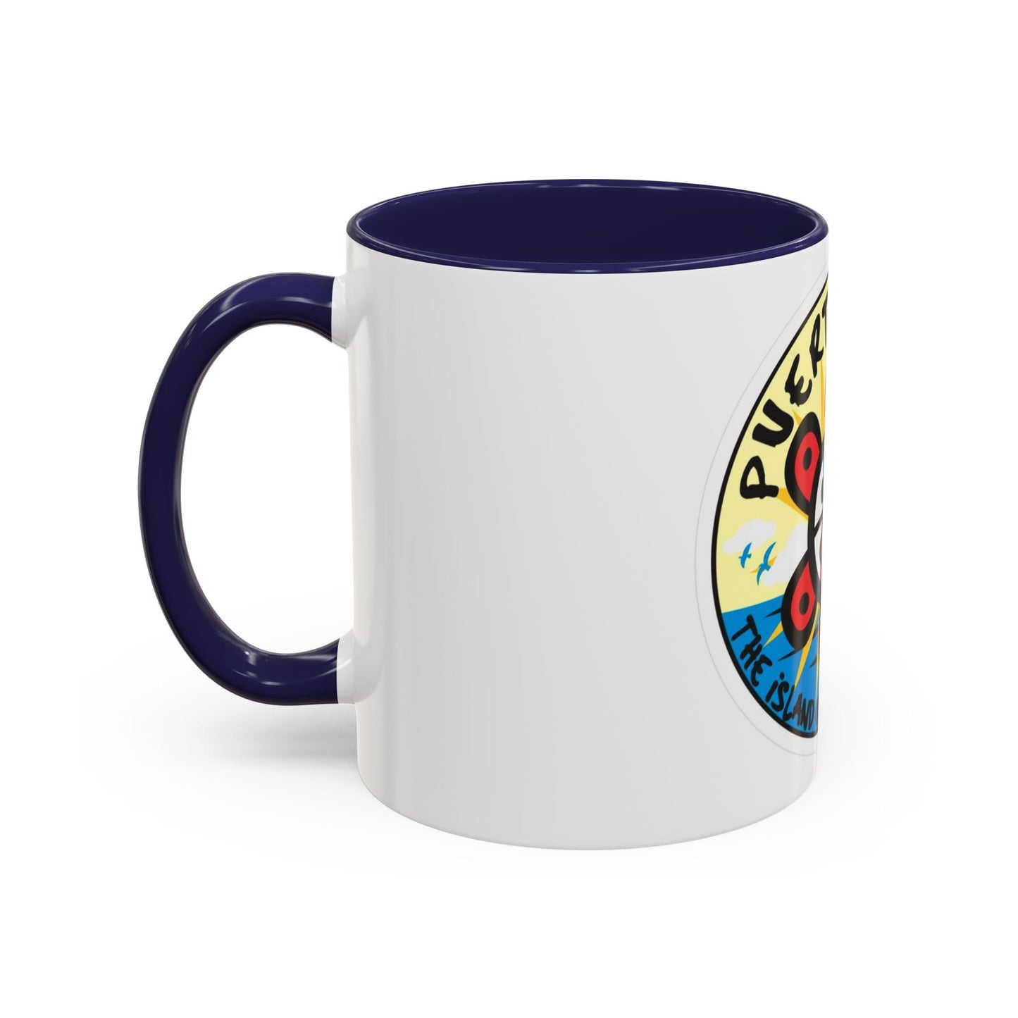 Puerto Rico Accent Coffee Mug - Island of Enchantment, Travel Souvenir, Gift for Coffee Lovers, Car Enthusiasts, Beach Decor - Metamorphosis Creations