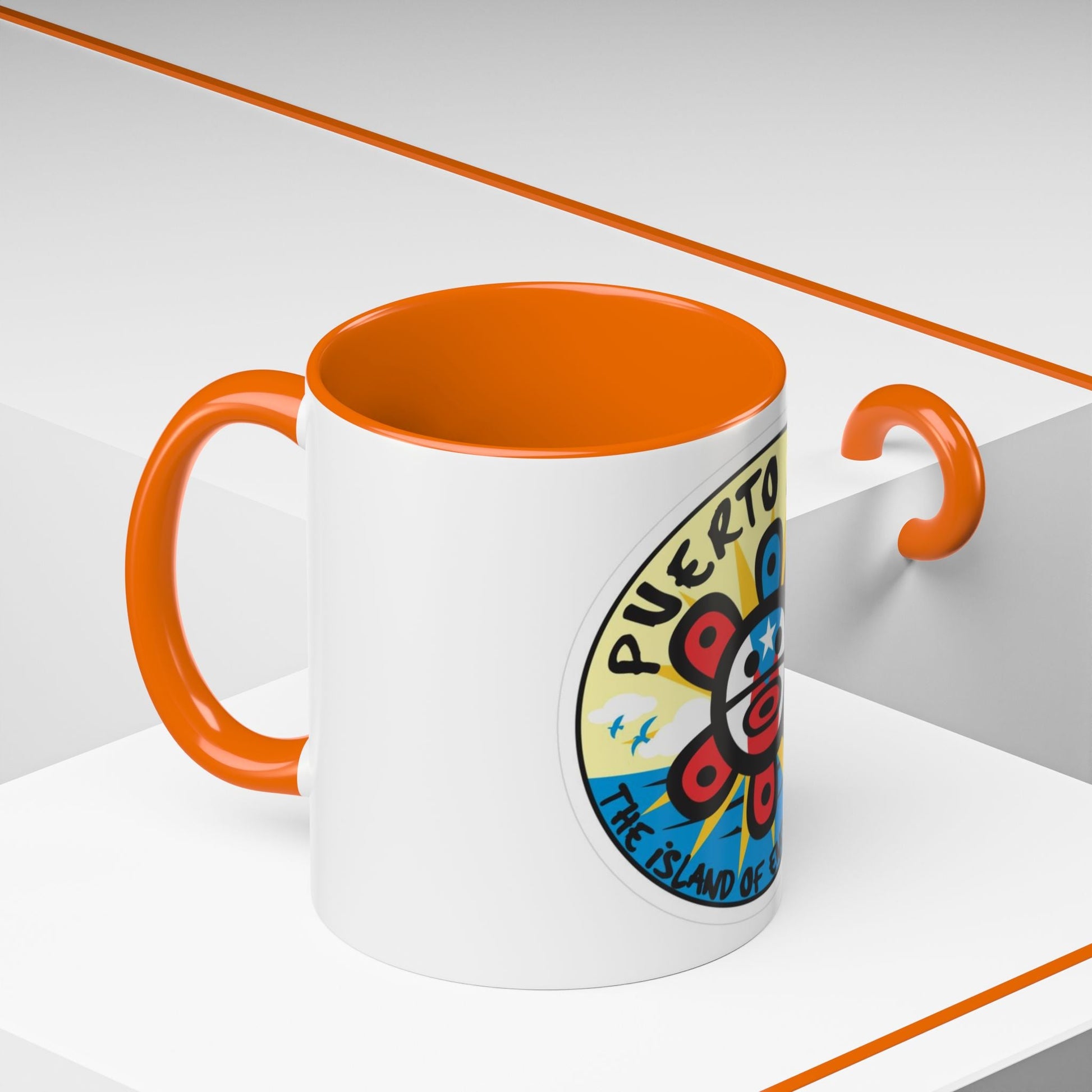 Puerto Rico Accent Coffee Mug - Island of Enchantment, Travel Souvenir, Gift for Coffee Lovers, Car Enthusiasts, Beach Decor - Metamorphosis Creations