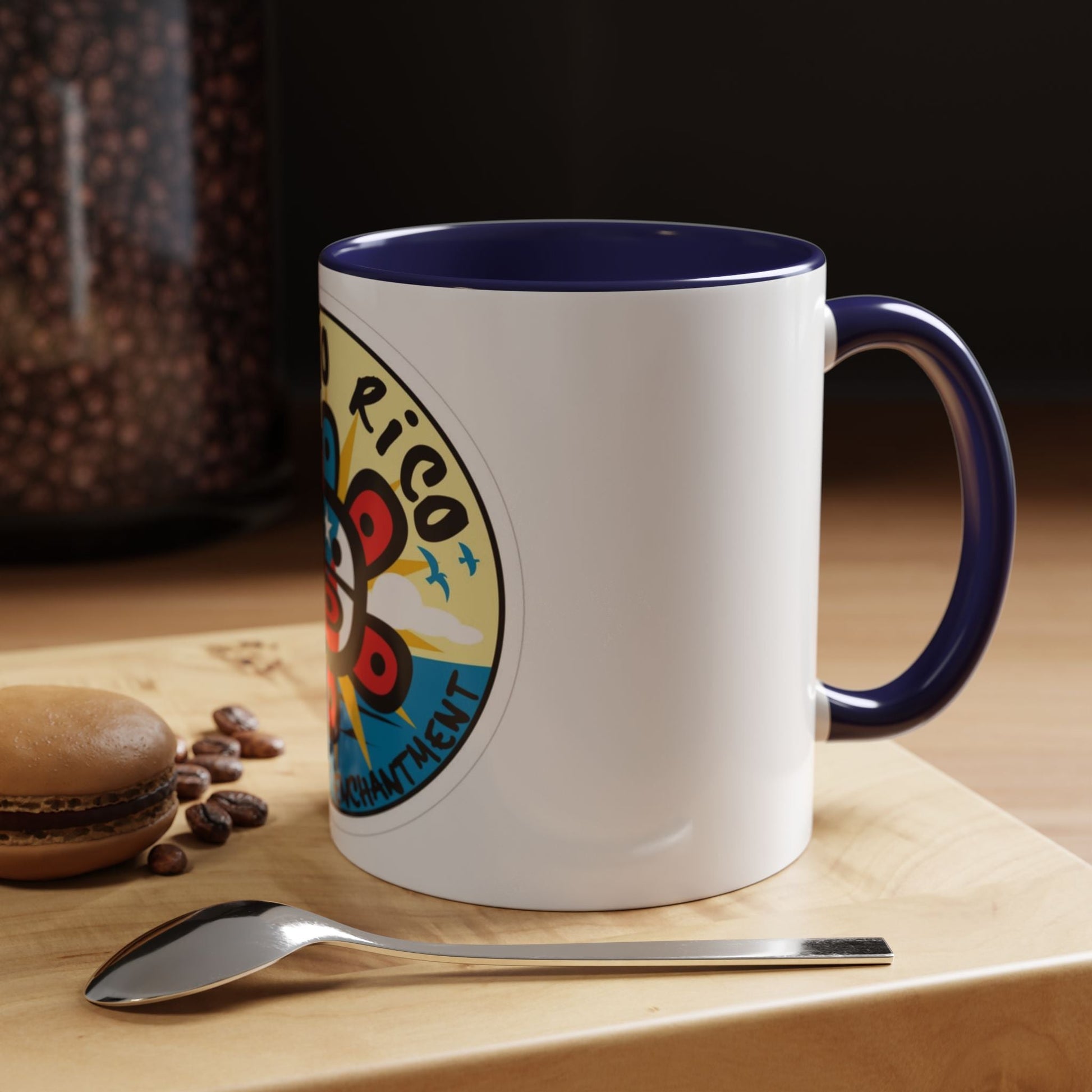 Puerto Rico Accent Coffee Mug - Island of Enchantment, Travel Souvenir, Gift for Coffee Lovers, Car Enthusiasts, Beach Decor - Metamorphosis Creations