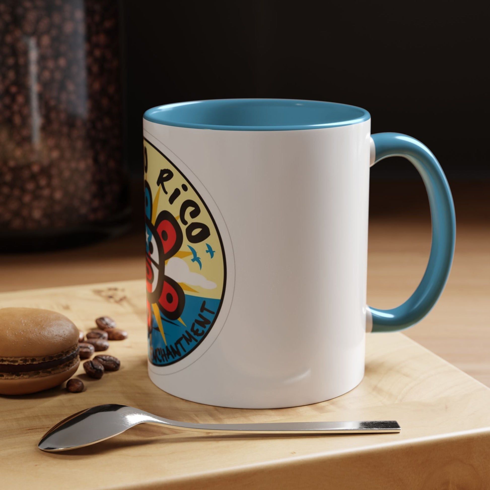 Puerto Rico Accent Coffee Mug - Island of Enchantment, Travel Souvenir, Gift for Coffee Lovers, Car Enthusiasts, Beach Decor - Metamorphosis Creations