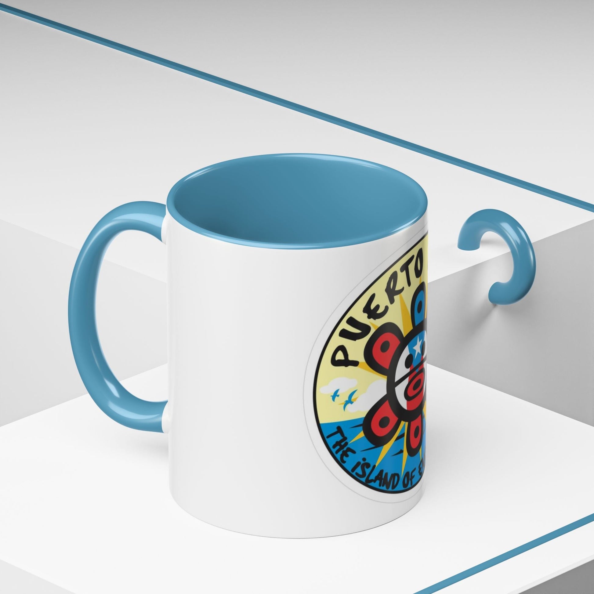 Puerto Rico Accent Coffee Mug - Island of Enchantment, Travel Souvenir, Gift for Coffee Lovers, Car Enthusiasts, Beach Decor - Metamorphosis Creations