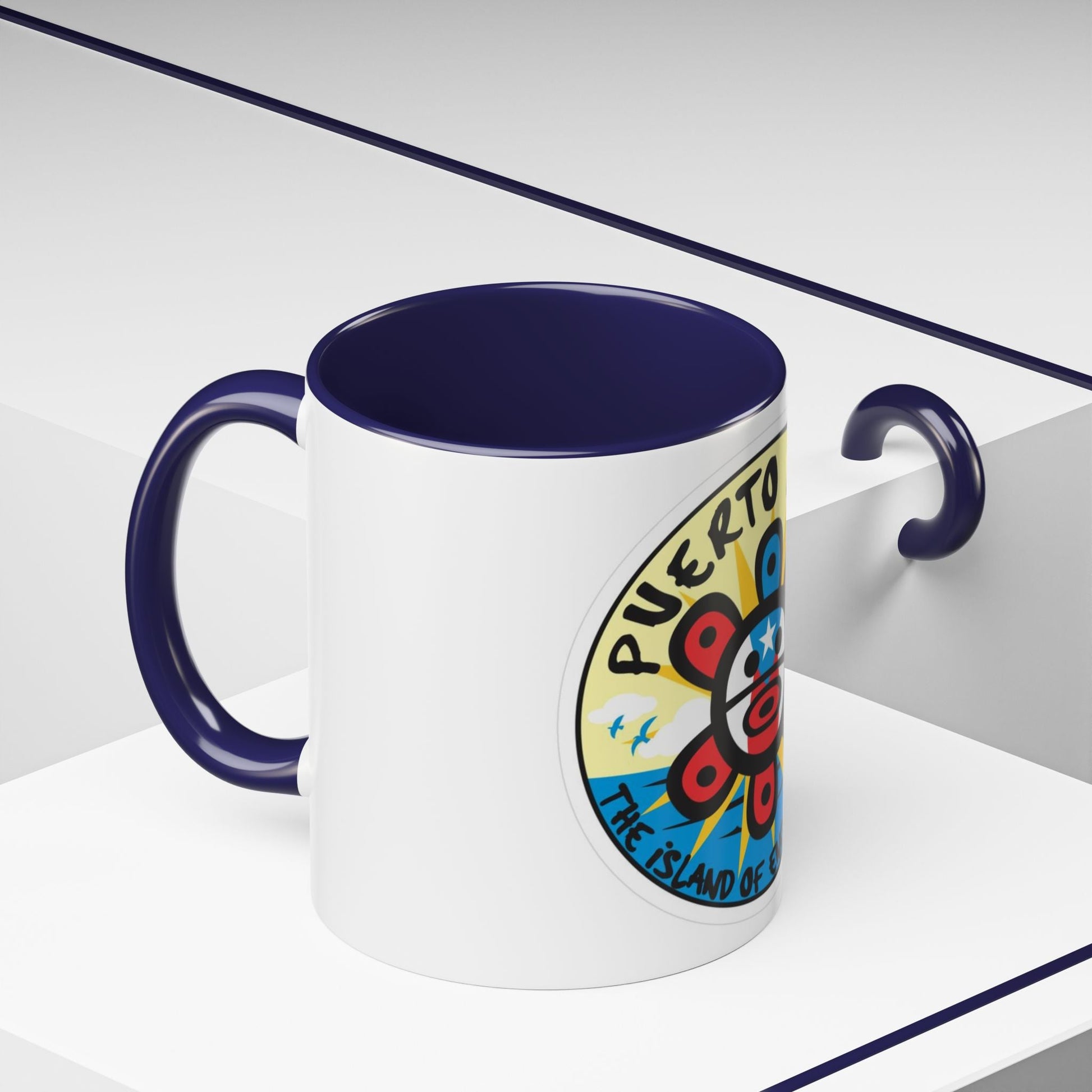 Puerto Rico Accent Coffee Mug - Island of Enchantment, Travel Souvenir, Gift for Coffee Lovers, Car Enthusiasts, Beach Decor - Metamorphosis Creations