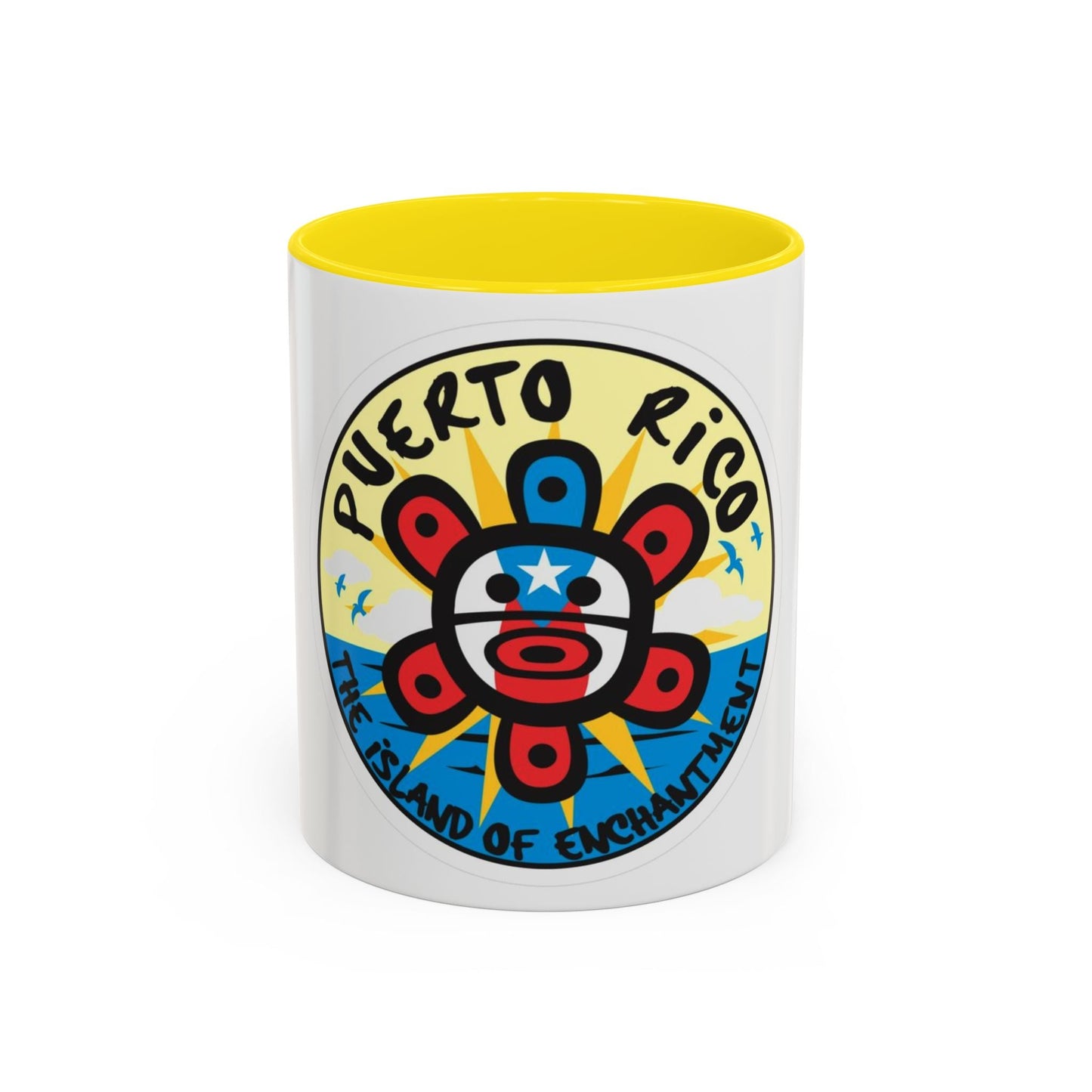 Puerto Rico Accent Coffee Mug - Island of Enchantment, Travel Souvenir, Gift for Coffee Lovers, Car Enthusiasts, Beach Decor - Metamorphosis Creations