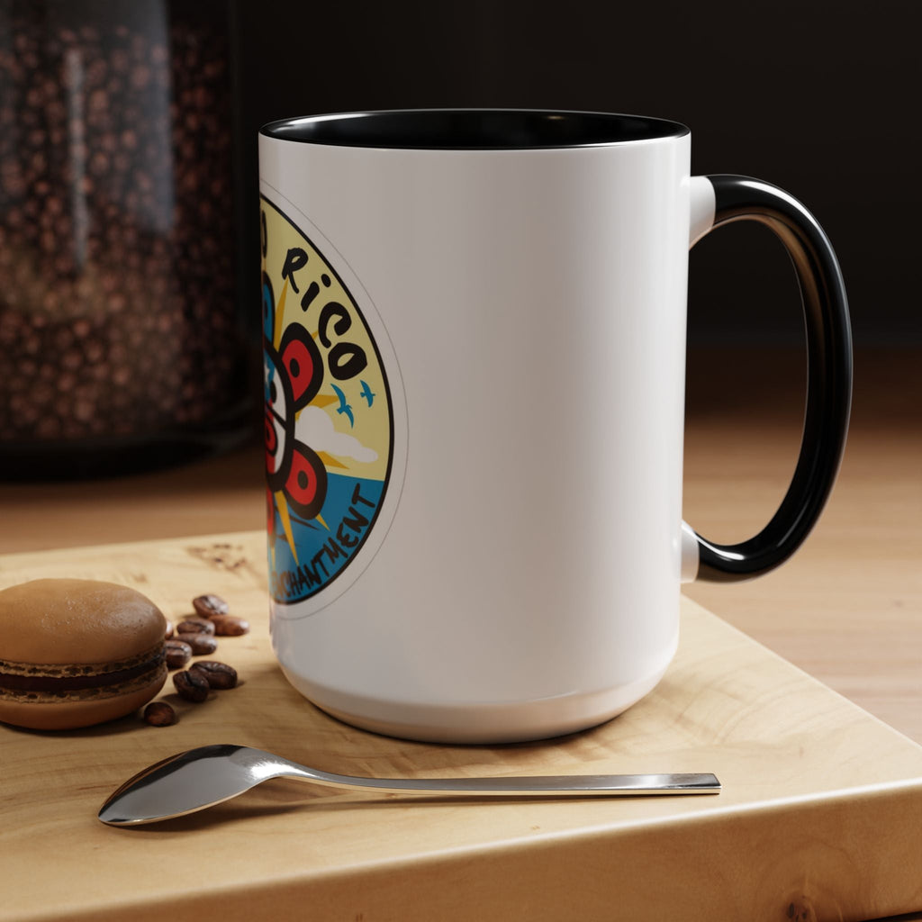 Puerto Rico Accent Coffee Mug - Island of Enchantment, Travel Souvenir, Gift for Coffee Lovers, Car Enthusiasts, Beach Decor - Metamorphosis Creations