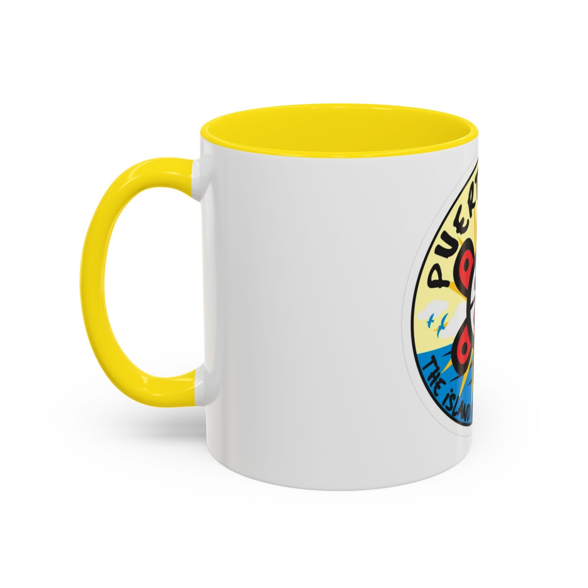 Puerto Rico Accent Coffee Mug - Island of Enchantment, Travel Souvenir, Gift for Coffee Lovers, Car Enthusiasts, Beach Decor - Metamorphosis Creations