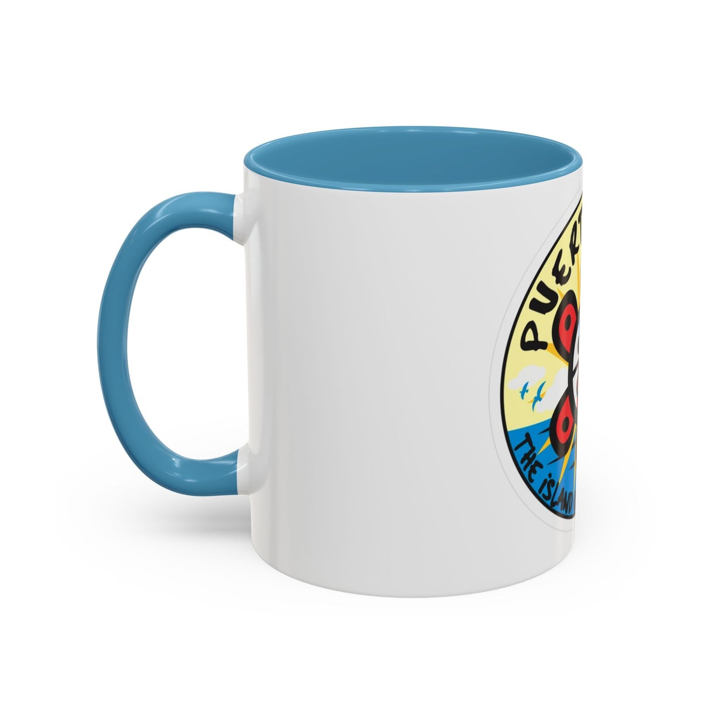Puerto Rico Accent Coffee Mug - Island of Enchantment, Travel Souvenir, Gift for Coffee Lovers, Car Enthusiasts, Beach Decor - Metamorphosis Creations