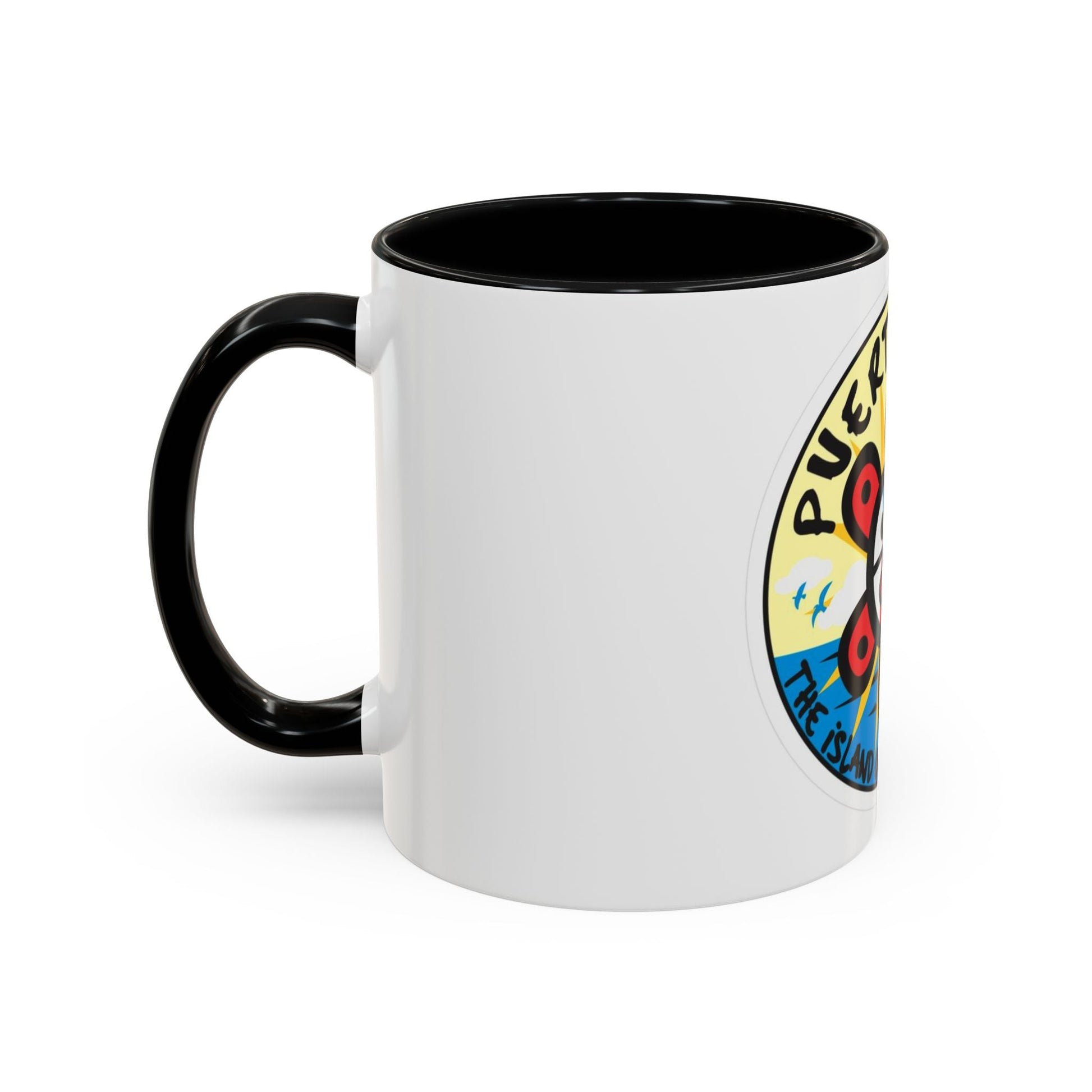 Puerto Rico Accent Coffee Mug - Island of Enchantment, Travel Souvenir, Gift for Coffee Lovers, Car Enthusiasts, Beach Decor - Metamorphosis Creations