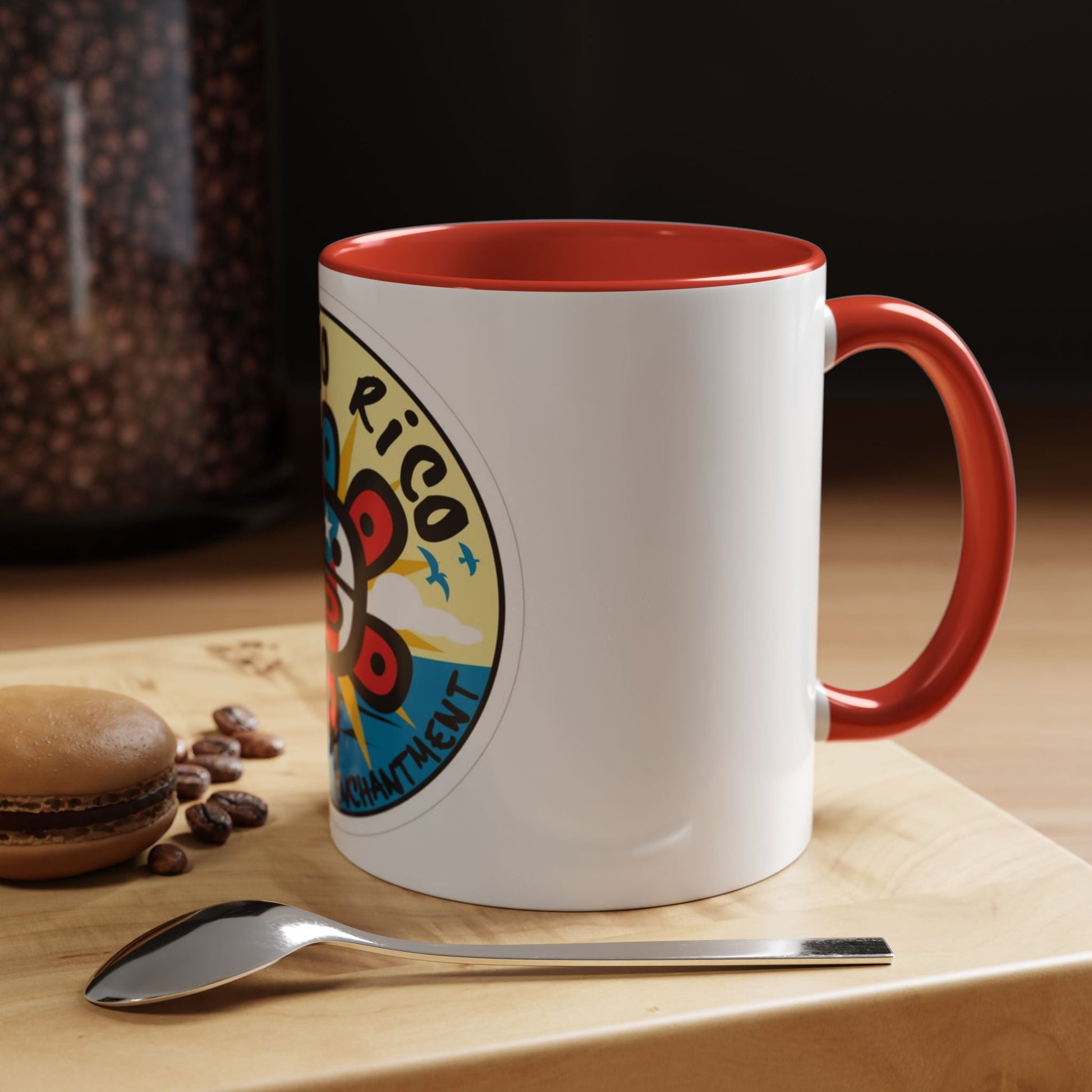 Puerto Rico Accent Coffee Mug - Island of Enchantment, Travel Souvenir, Gift for Coffee Lovers, Car Enthusiasts, Beach Decor - Metamorphosis Creations
