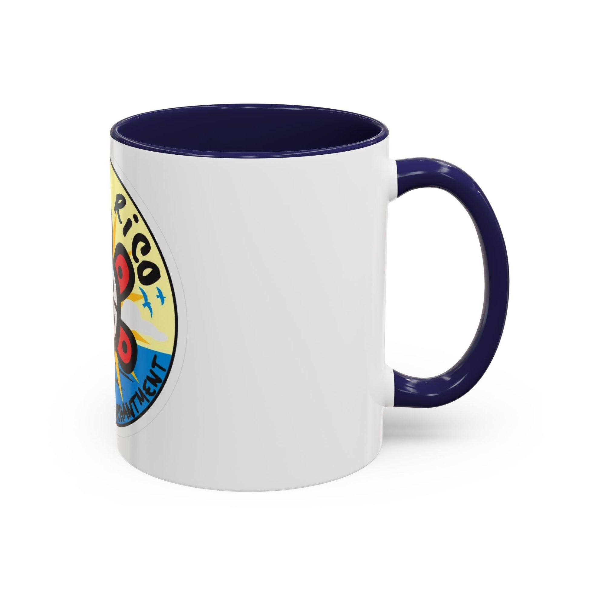Puerto Rico Accent Coffee Mug - Island of Enchantment, Travel Souvenir, Gift for Coffee Lovers, Car Enthusiasts, Beach Decor - Metamorphosis Creations