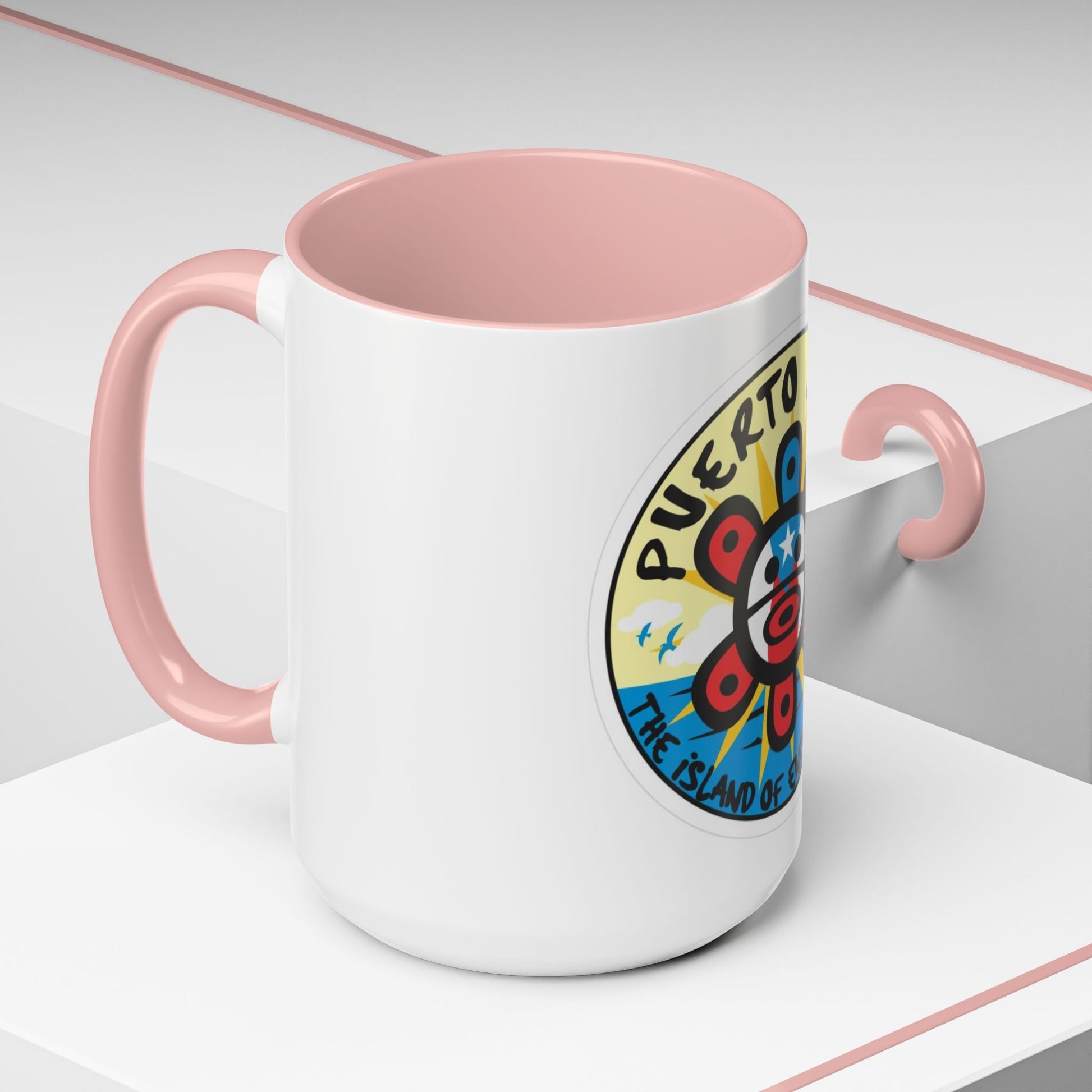 Puerto Rico Accent Coffee Mug - Island of Enchantment, Travel Souvenir, Gift for Coffee Lovers, Car Enthusiasts, Beach Decor - Metamorphosis Creations