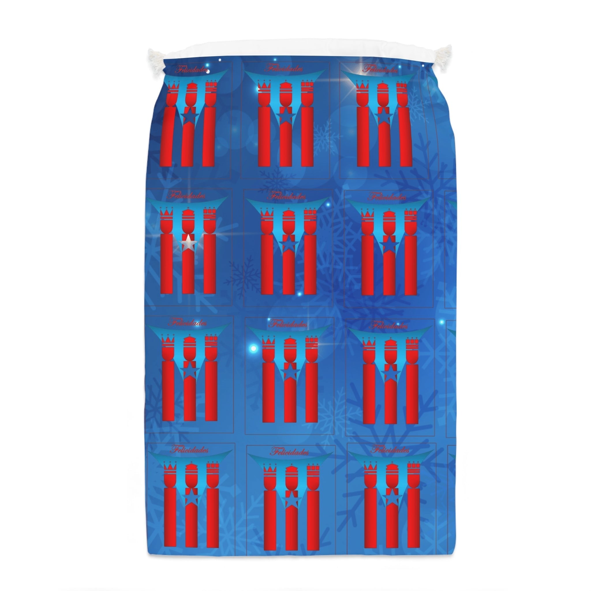 Puerto Rico Christmas Gift Bag | Tres Reyes Magos Design | Boricua Holiday Tradition - Metamorphosis Creations