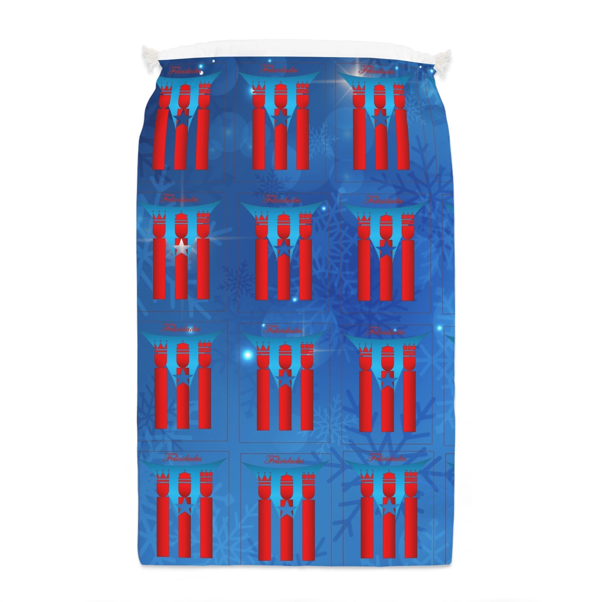 Puerto Rico Christmas Gift Bag | Tres Reyes Magos Design | Boricua Holiday Tradition - Metamorphosis Creations