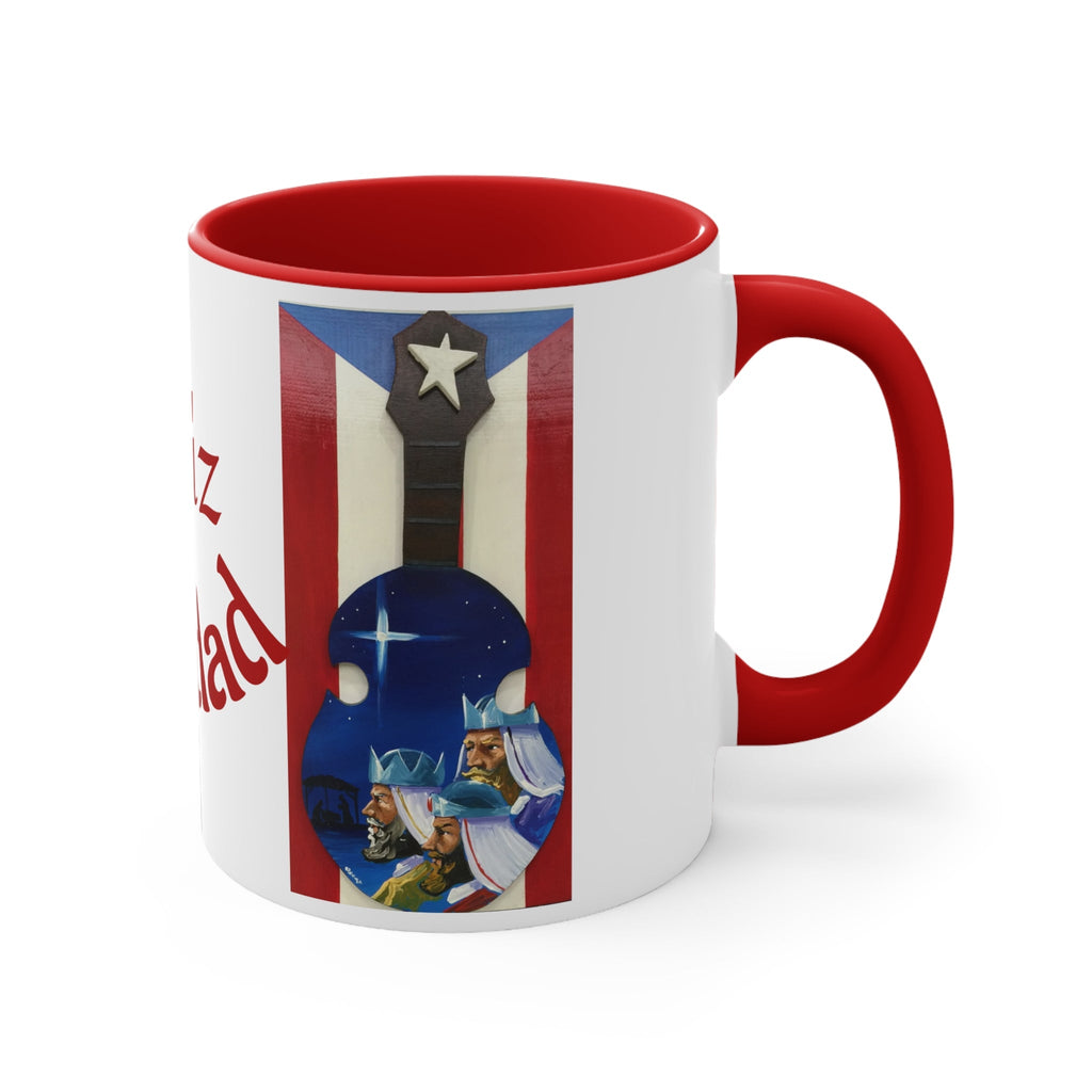 Puerto Rico Christmas Mugs, Festive Holiday Coffee Cup, Gift for Musicians, Feliz Navidad Mug, Puerto Rican Art - Metamorphosis Creations