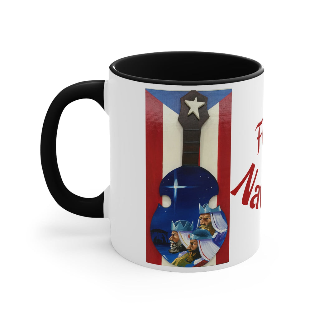 Puerto Rico Christmas Mugs, Festive Holiday Coffee Cup, Gift for Musicians, Feliz Navidad Mug, Puerto Rican Art - Metamorphosis Creations