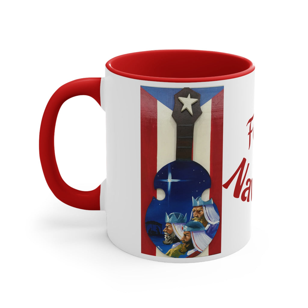 Puerto Rico Christmas Mugs, Festive Holiday Coffee Cup, Gift for Musicians, Feliz Navidad Mug, Puerto Rican Art - Metamorphosis Creations