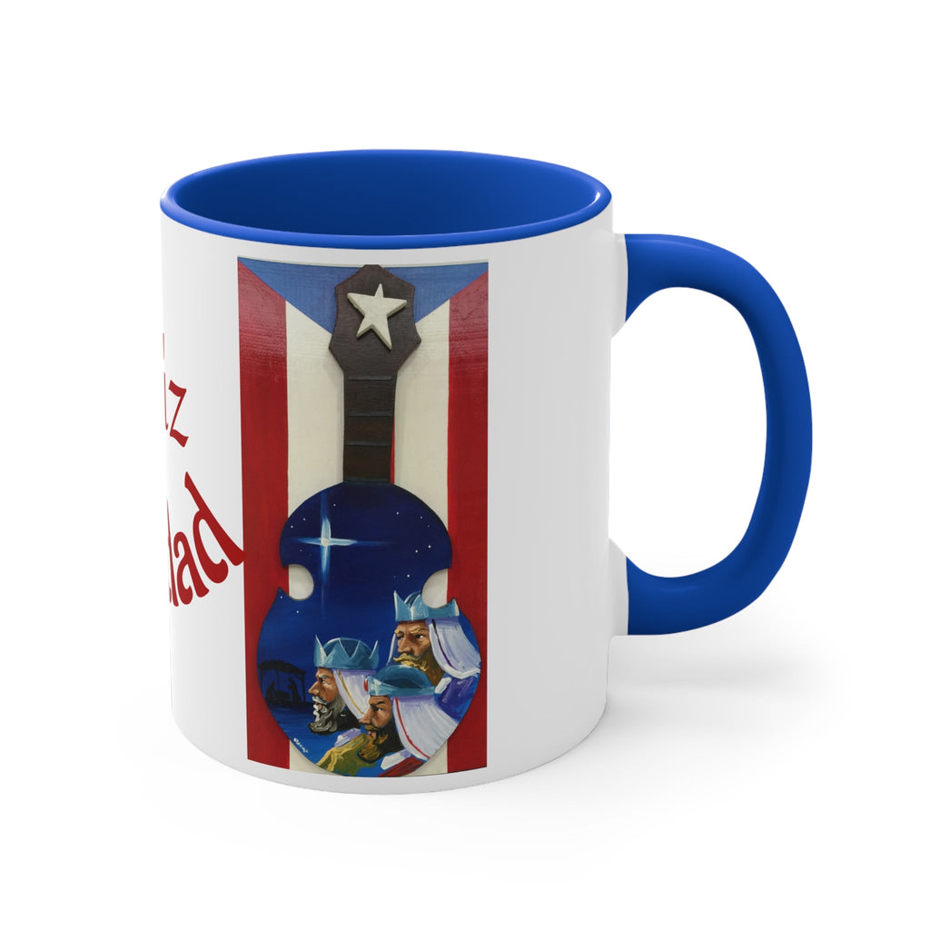Puerto Rico Christmas Mugs, Festive Holiday Coffee Cup, Gift for Musicians, Feliz Navidad Mug, Puerto Rican Art - Metamorphosis Creations