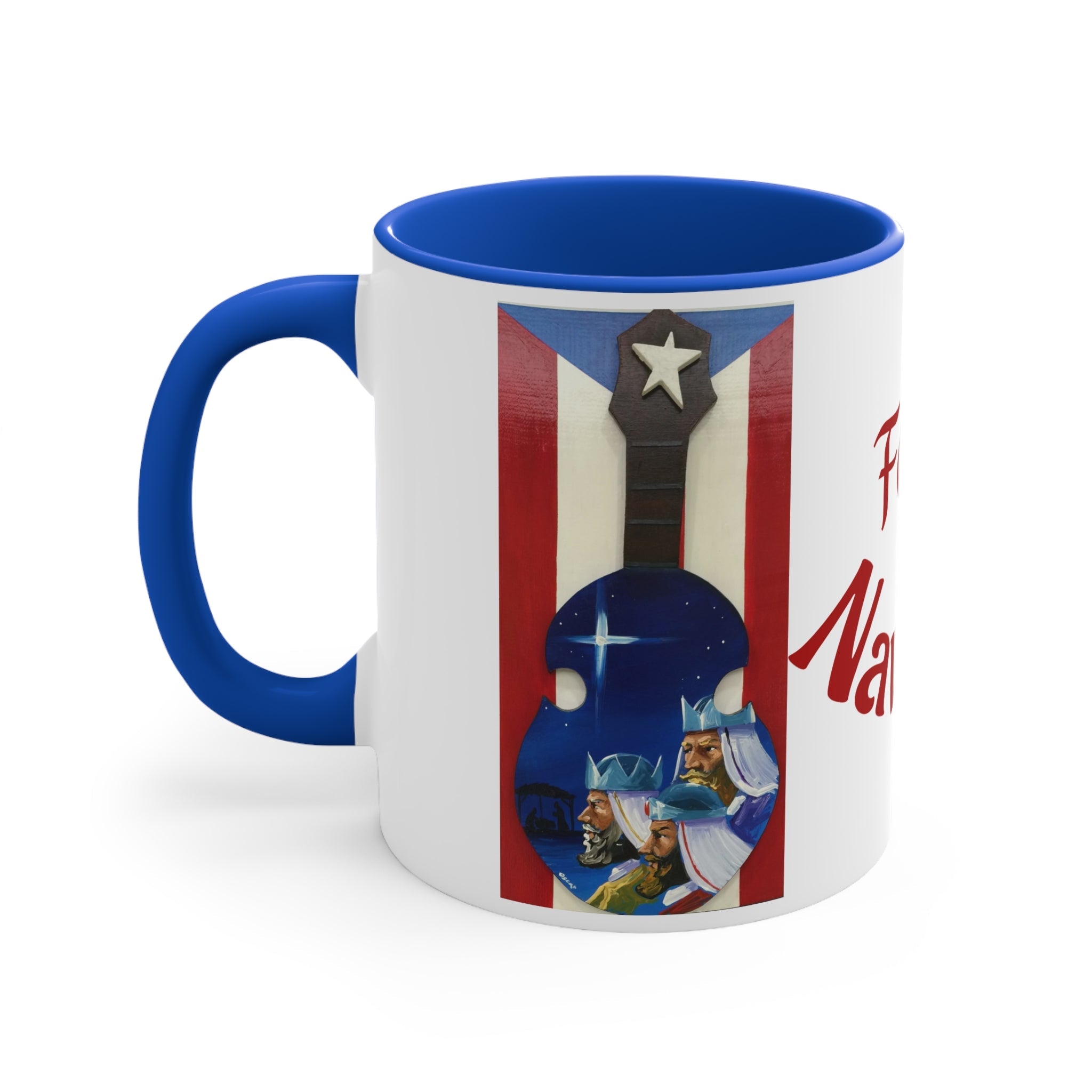 Puerto Rico Christmas Mugs, Festive Holiday Coffee Cup, Gift for Musicians, Feliz Navidad Mug, Puerto Rican Art - Metamorphosis Creations
