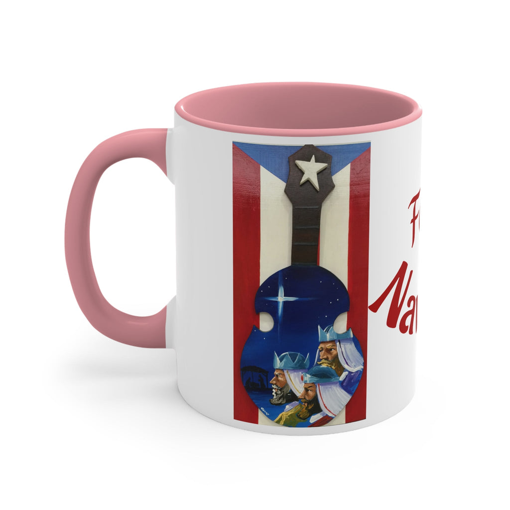 Puerto Rico Christmas Mugs, Festive Holiday Coffee Cup, Gift for Musicians, Feliz Navidad Mug, Puerto Rican Art - Metamorphosis Creations