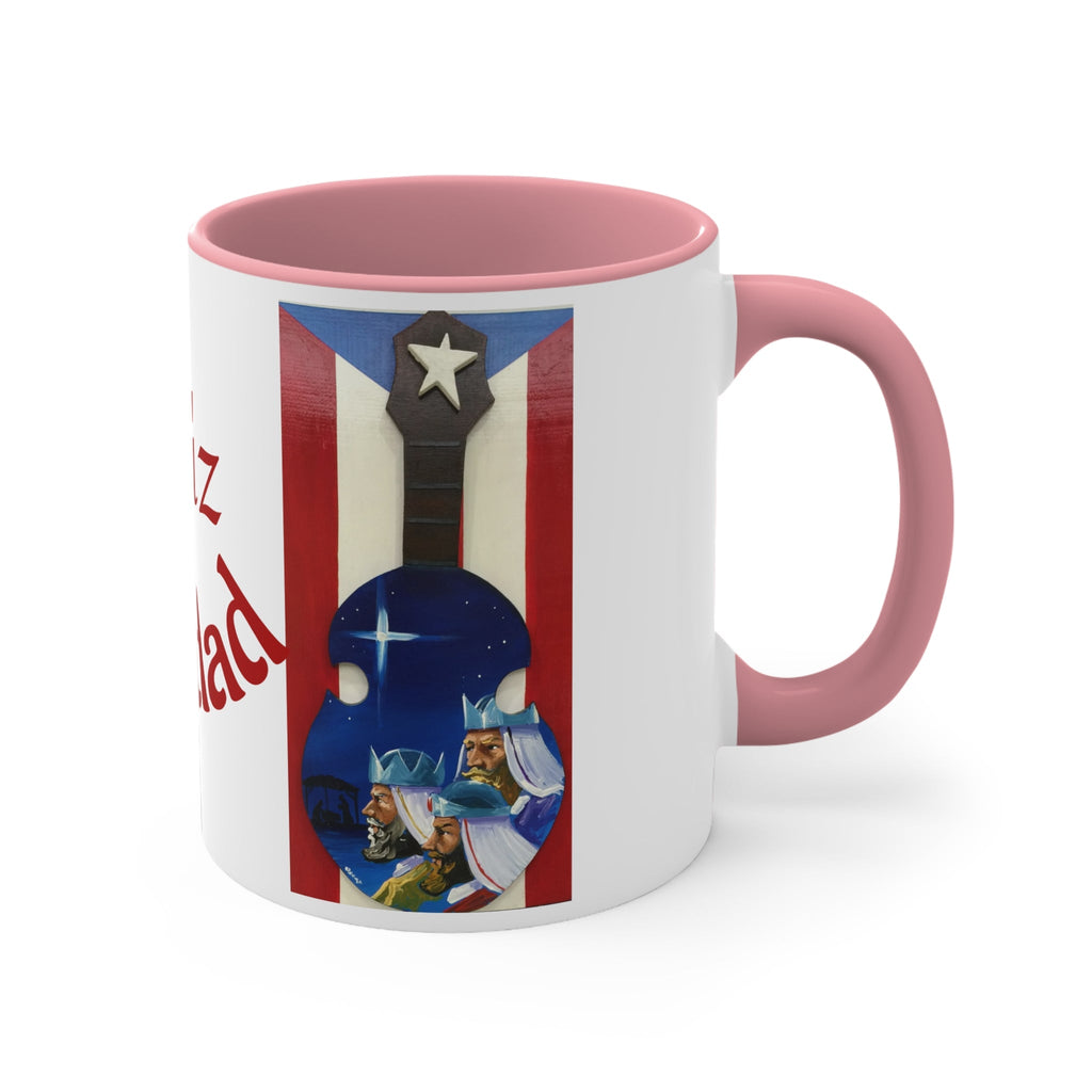Puerto Rico Christmas Mugs, Festive Holiday Coffee Cup, Gift for Musicians, Feliz Navidad Mug, Puerto Rican Art - Metamorphosis Creations