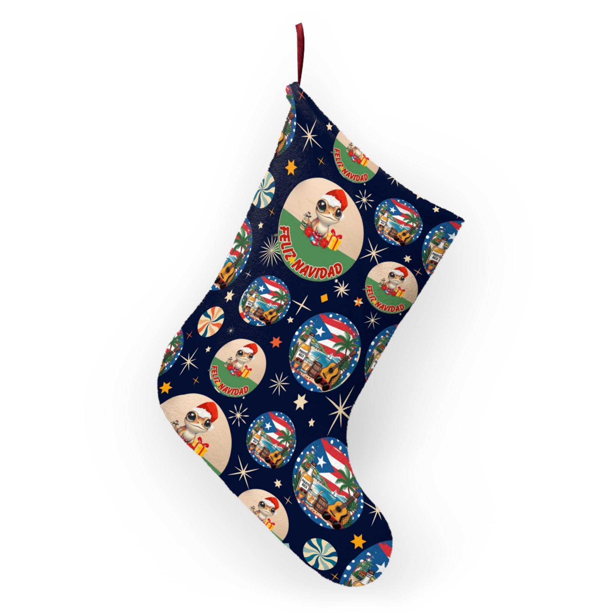 Puerto Rico Christmas Stockings Decor - Metamorphosis Creations