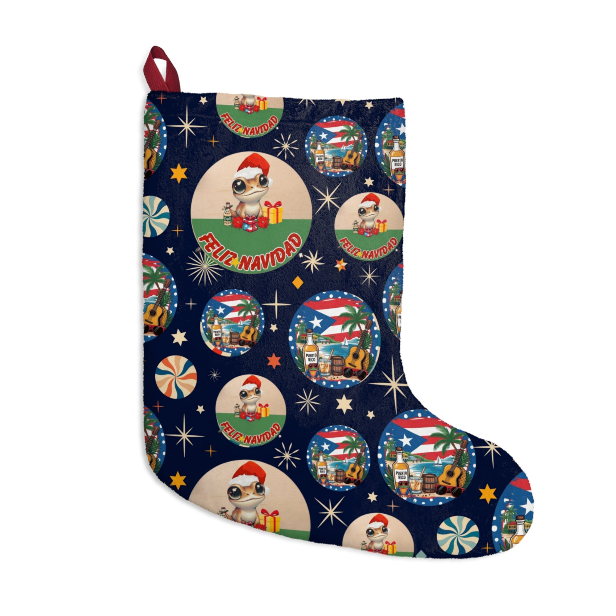Puerto Rico Christmas Stockings Decor - Metamorphosis Creations