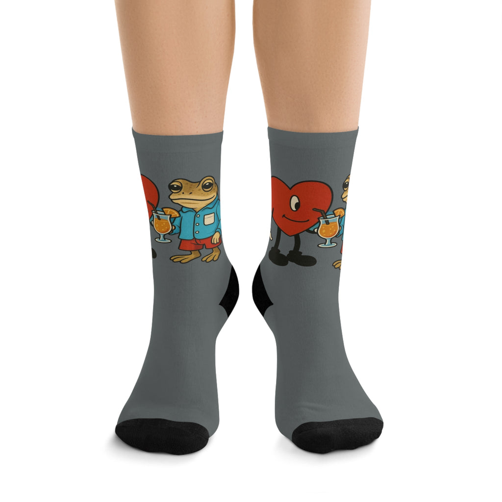 Puerto Rico Concho Socks – Colorful Island Pride Footwear for Everyday Wear & Gifts - Metamorphosis Creations