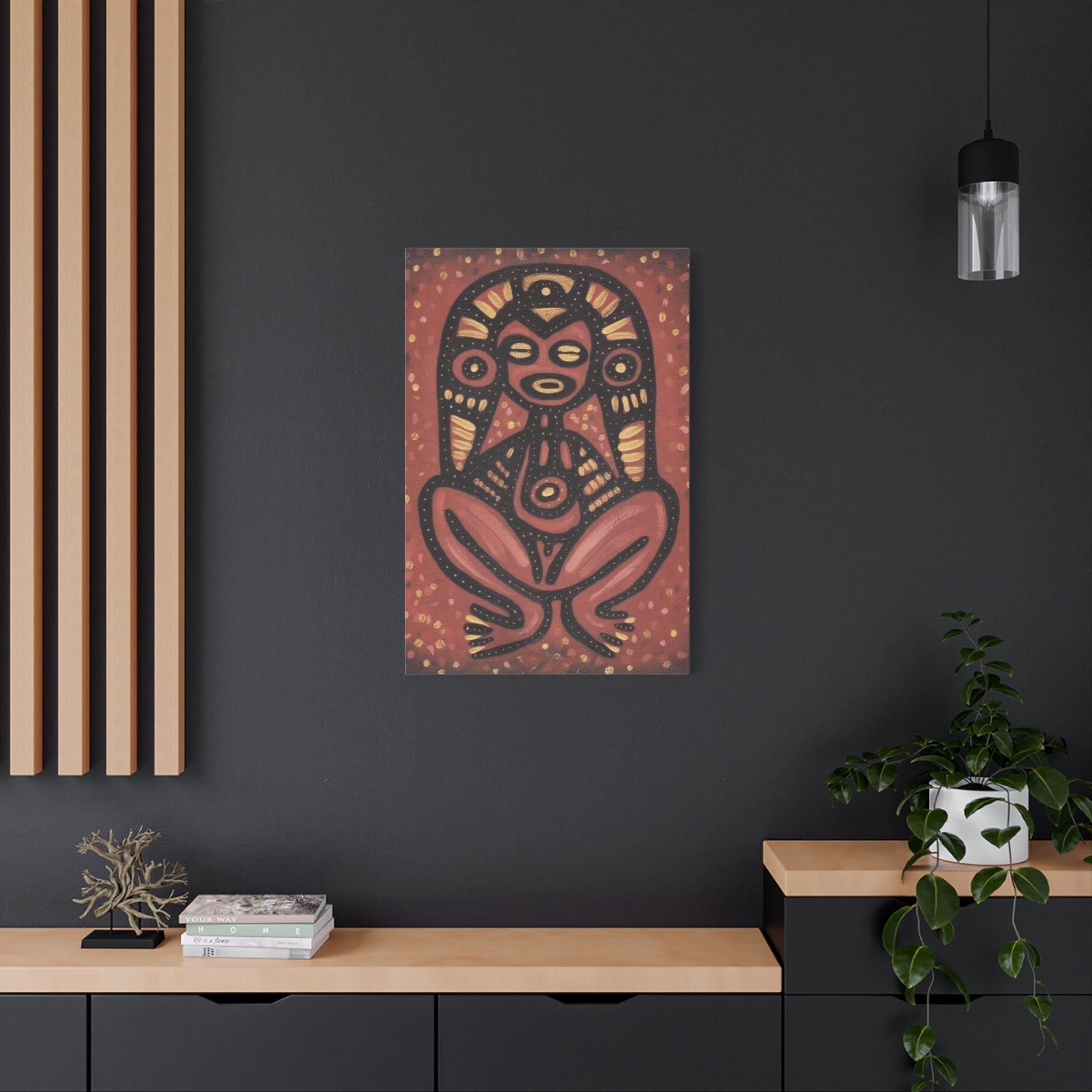 PUERTO RICO Culture Indians Inspired Print, Modern Tribal Artwork - Metamorphosis Creations