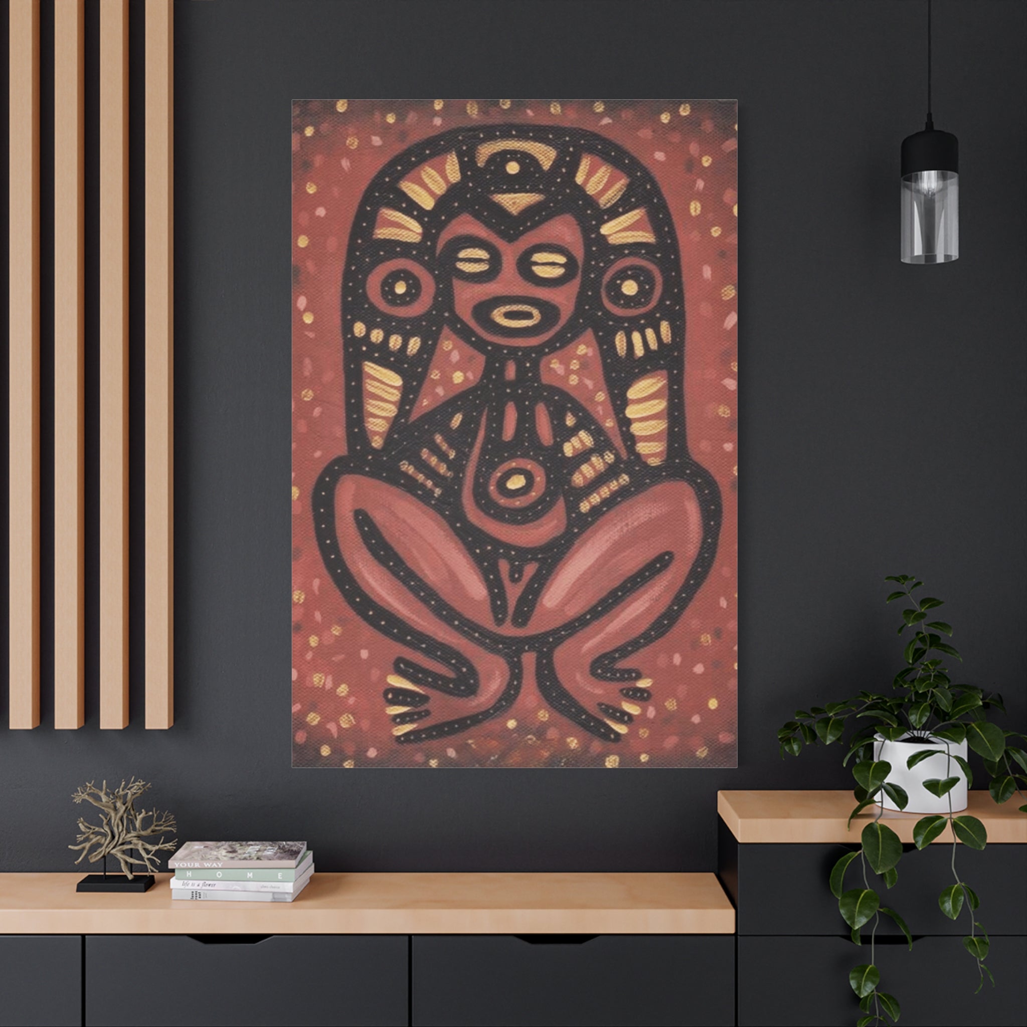 PUERTO RICO Culture Indians Inspired Print, Modern Tribal Artwork - Metamorphosis Creations
