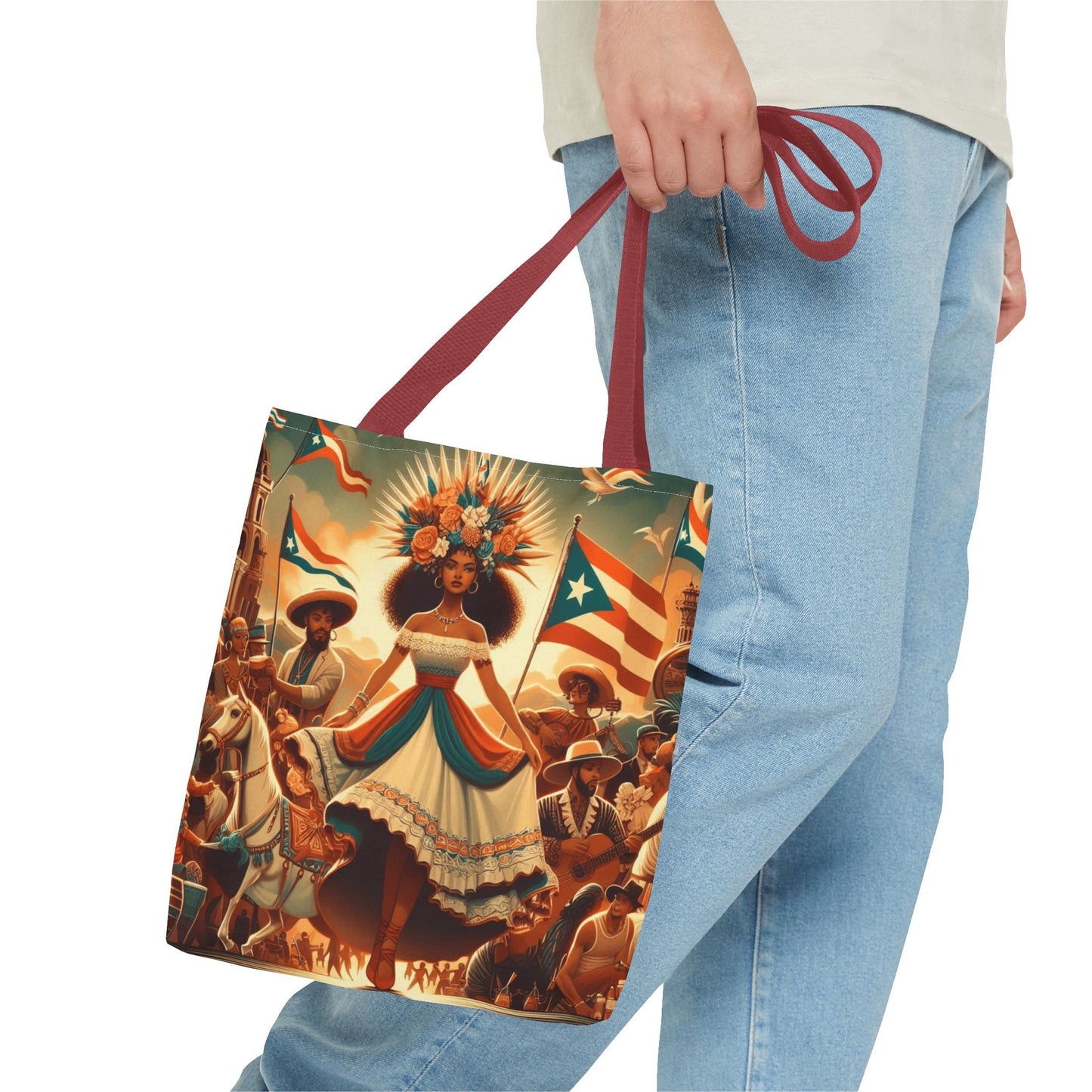 Puerto Rico Design Tote Bags Tote Bag (AOP) - Metamorphosis Creations