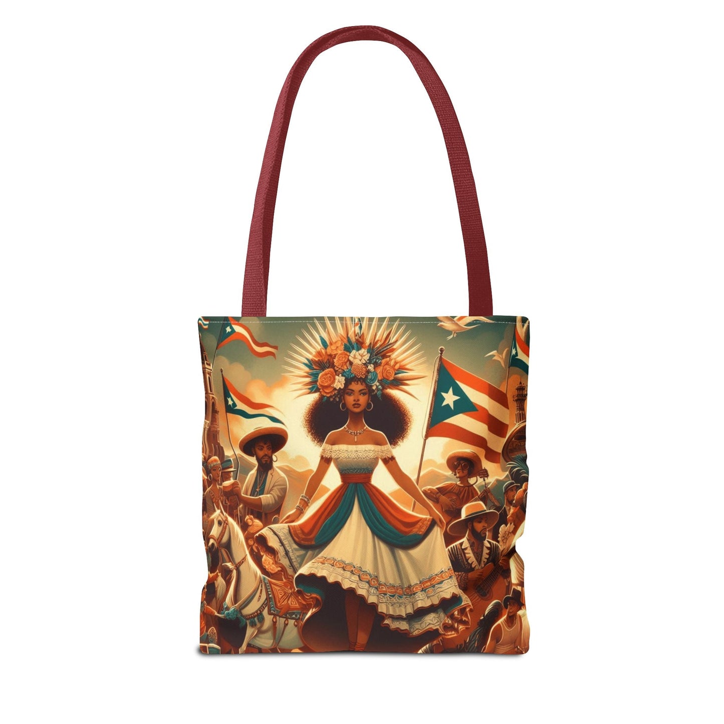 Puerto Rico Design Tote Bags Tote Bag (AOP) - Metamorphosis Creations