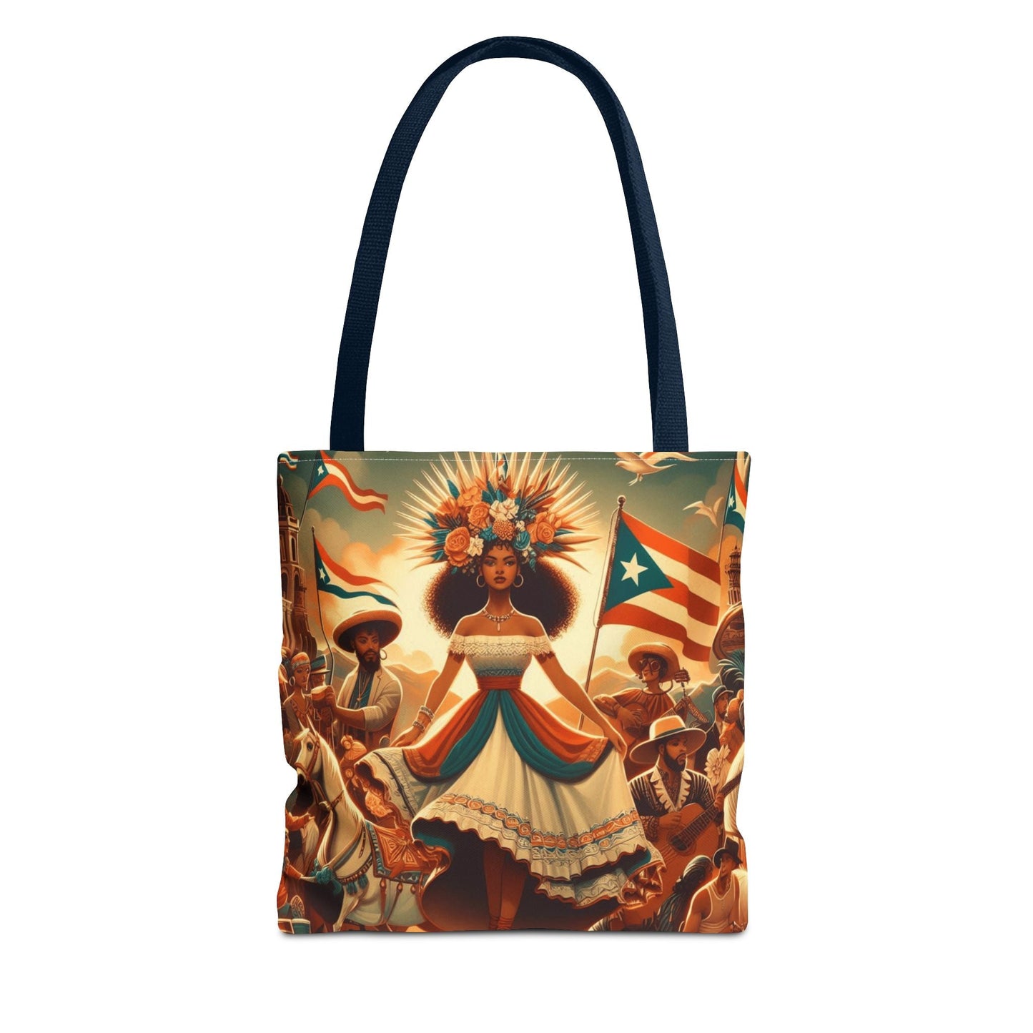 Puerto Rico Design Tote Bags Tote Bag (AOP) - Metamorphosis Creations