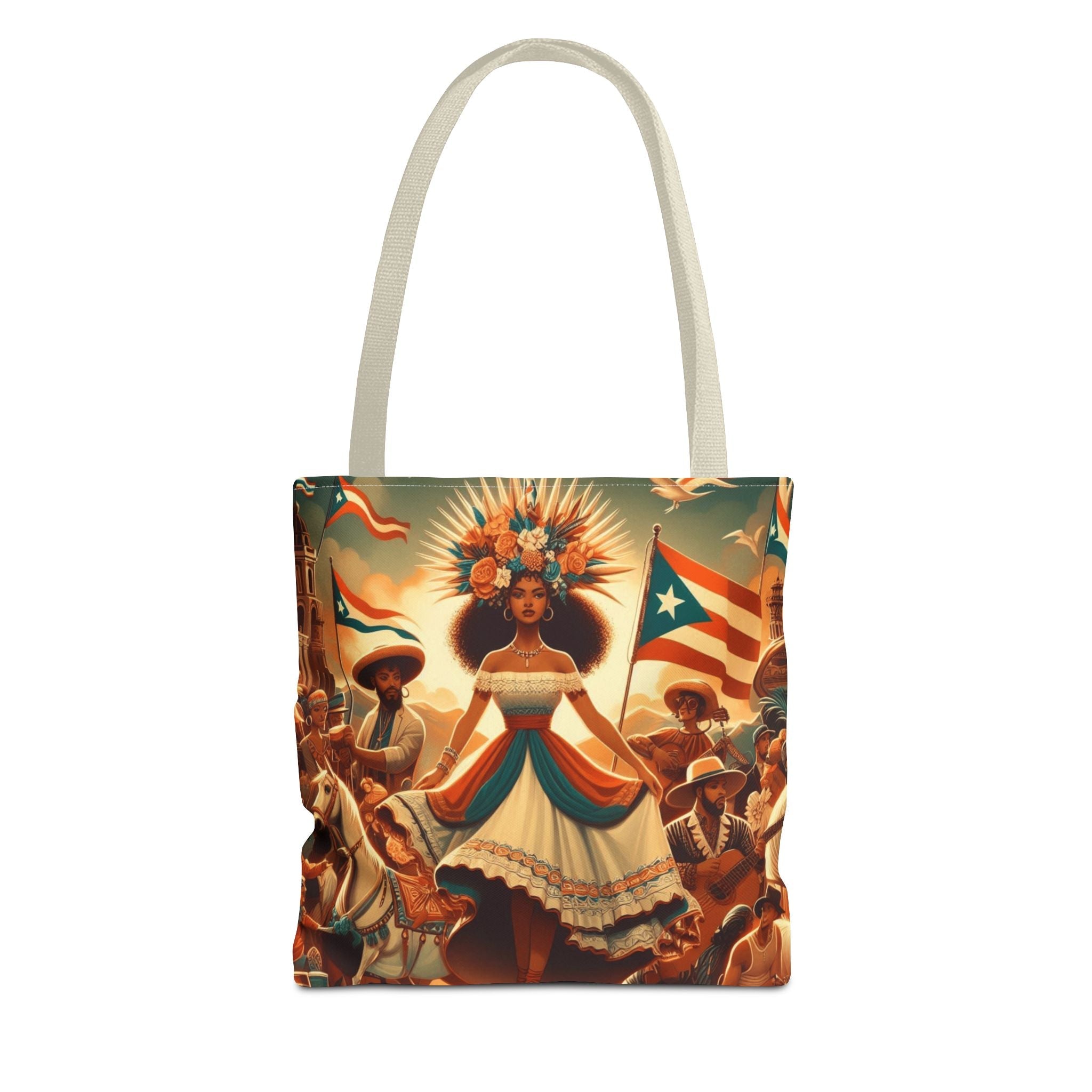 Puerto Rico Design Tote Bags Tote Bag (AOP) - Metamorphosis Creations