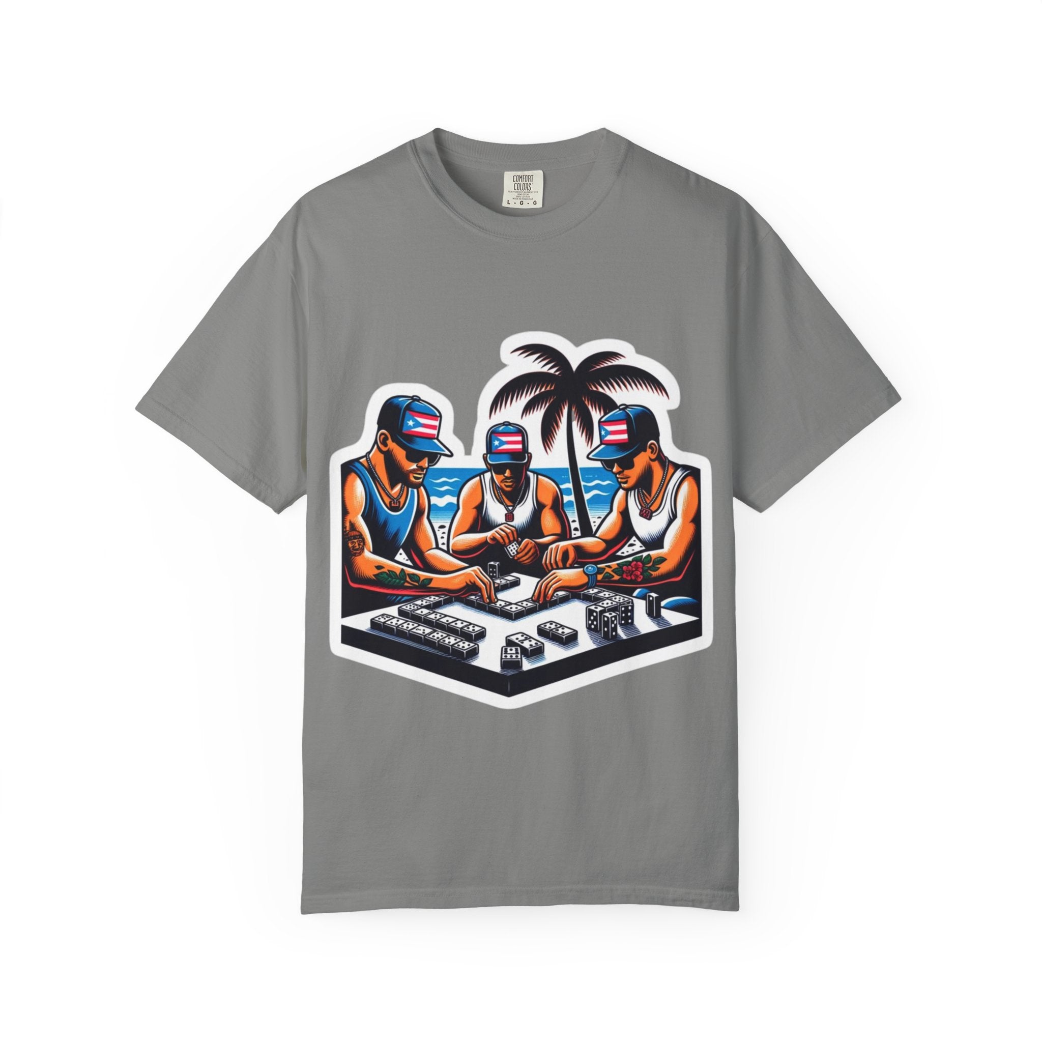 Puerto rico Domino game Unisex Garment - Dyed T-shirt - Metamorphosis Creations