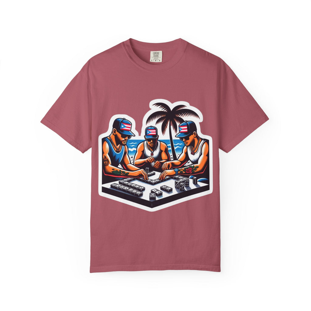 Puerto rico Domino game Unisex Garment - Dyed T-shirt - Metamorphosis Creations