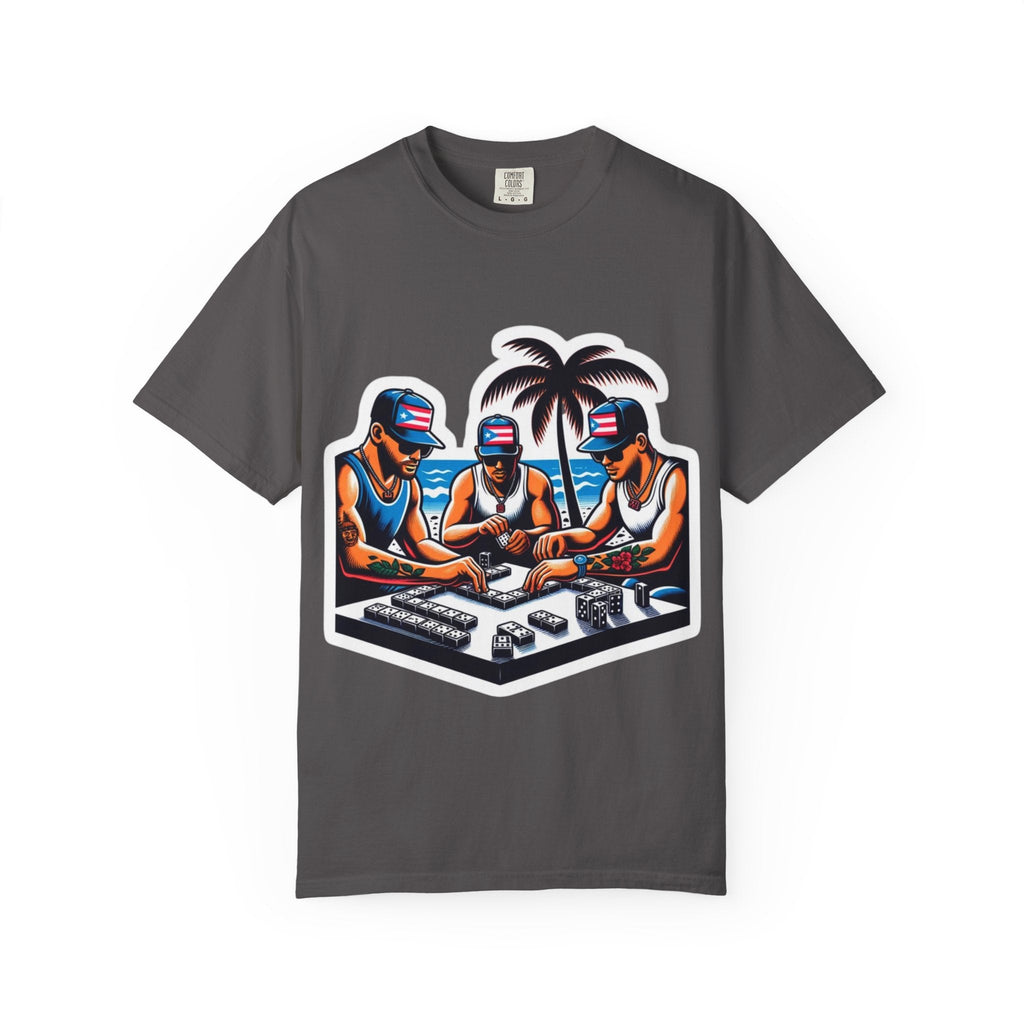 Puerto rico Domino game Unisex Garment - Dyed T-shirt - Metamorphosis Creations