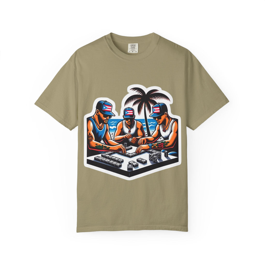 Puerto rico Domino game Unisex Garment - Dyed T-shirt - Metamorphosis Creations
