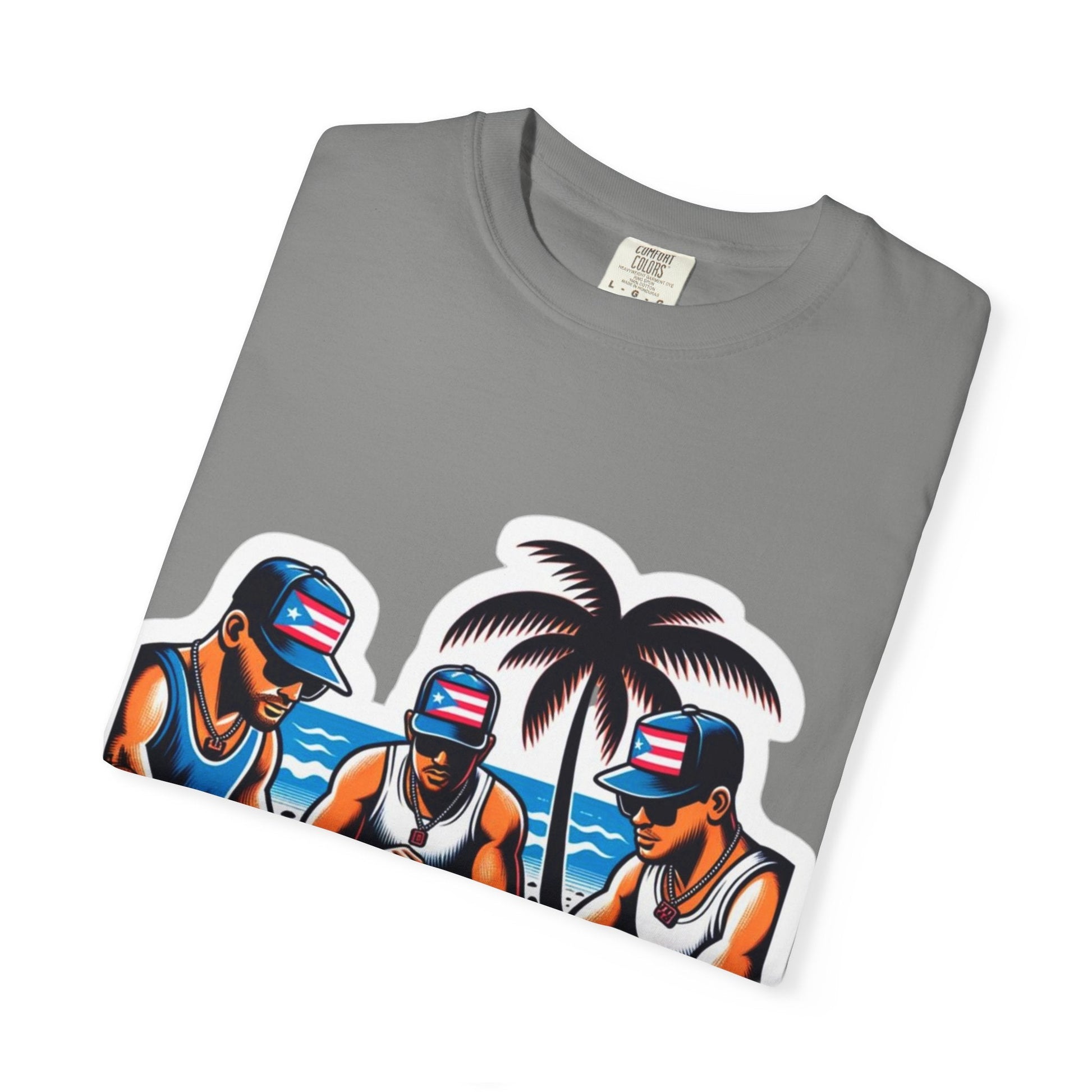 Puerto rico Domino game Unisex Garment - Dyed T-shirt - Metamorphosis Creations