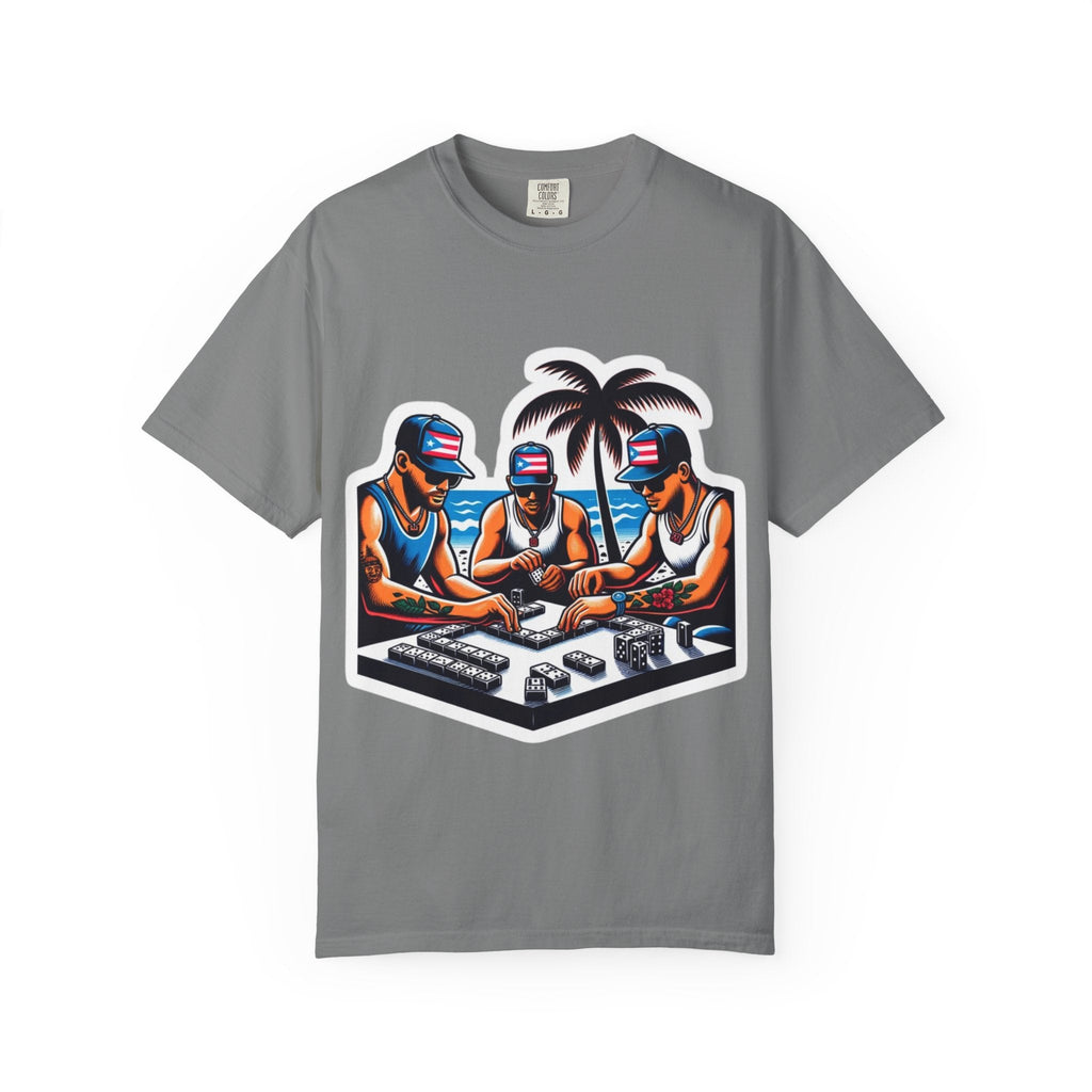 Puerto rico Domino game Unisex Garment - Dyed T-shirt - Metamorphosis Creations
