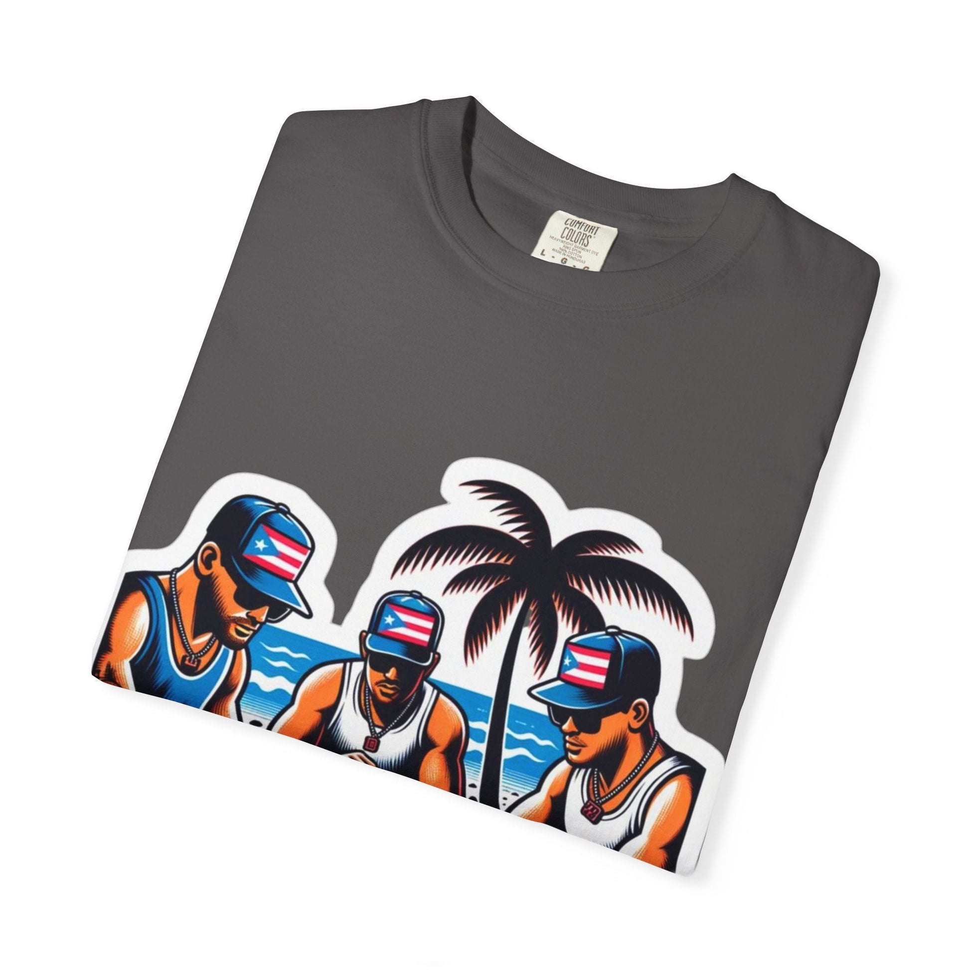 Puerto rico Domino game Unisex Garment - Dyed T-shirt - Metamorphosis Creations